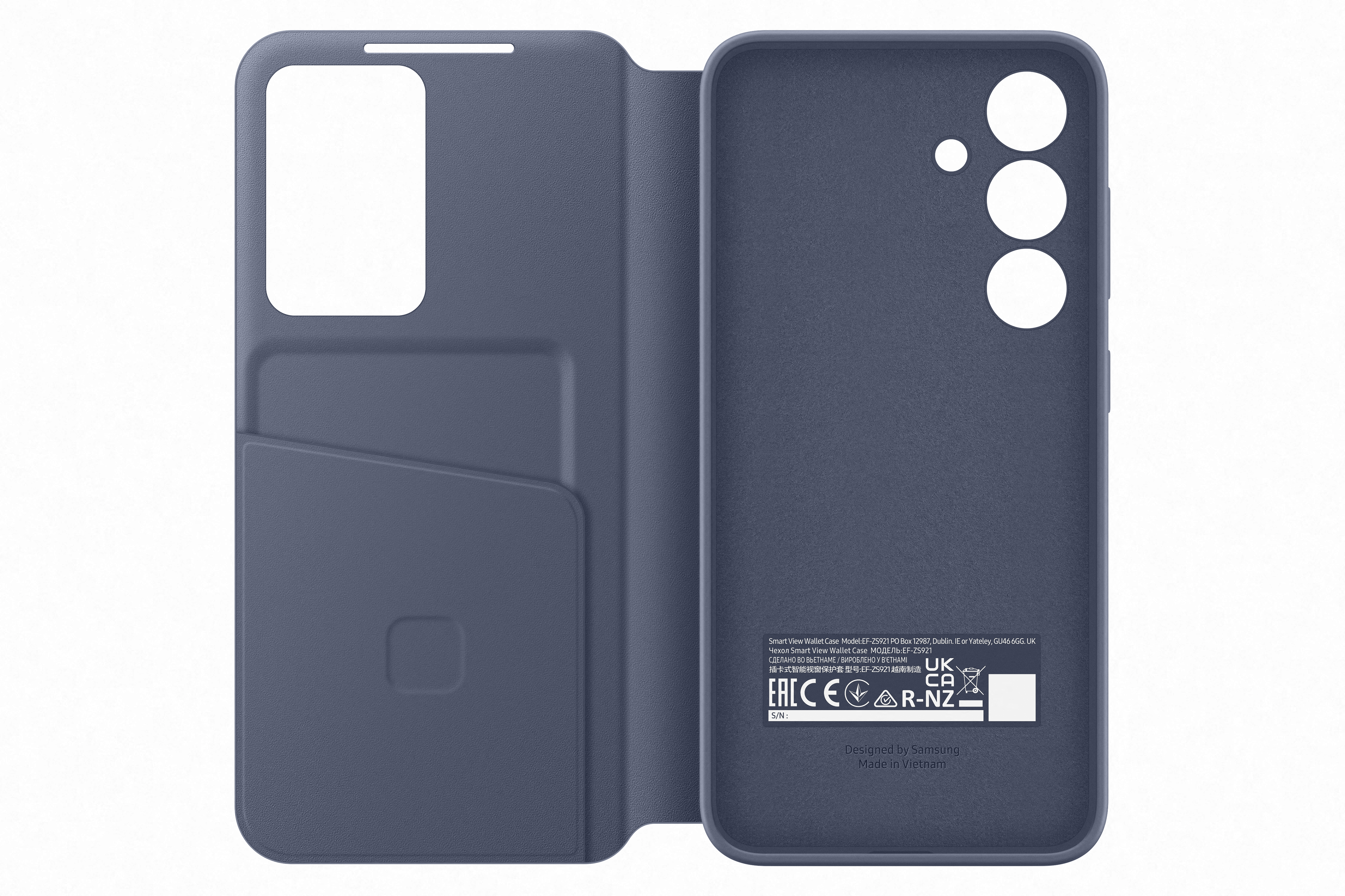 Samsung Galaxy S24 Smart view wallet case violet