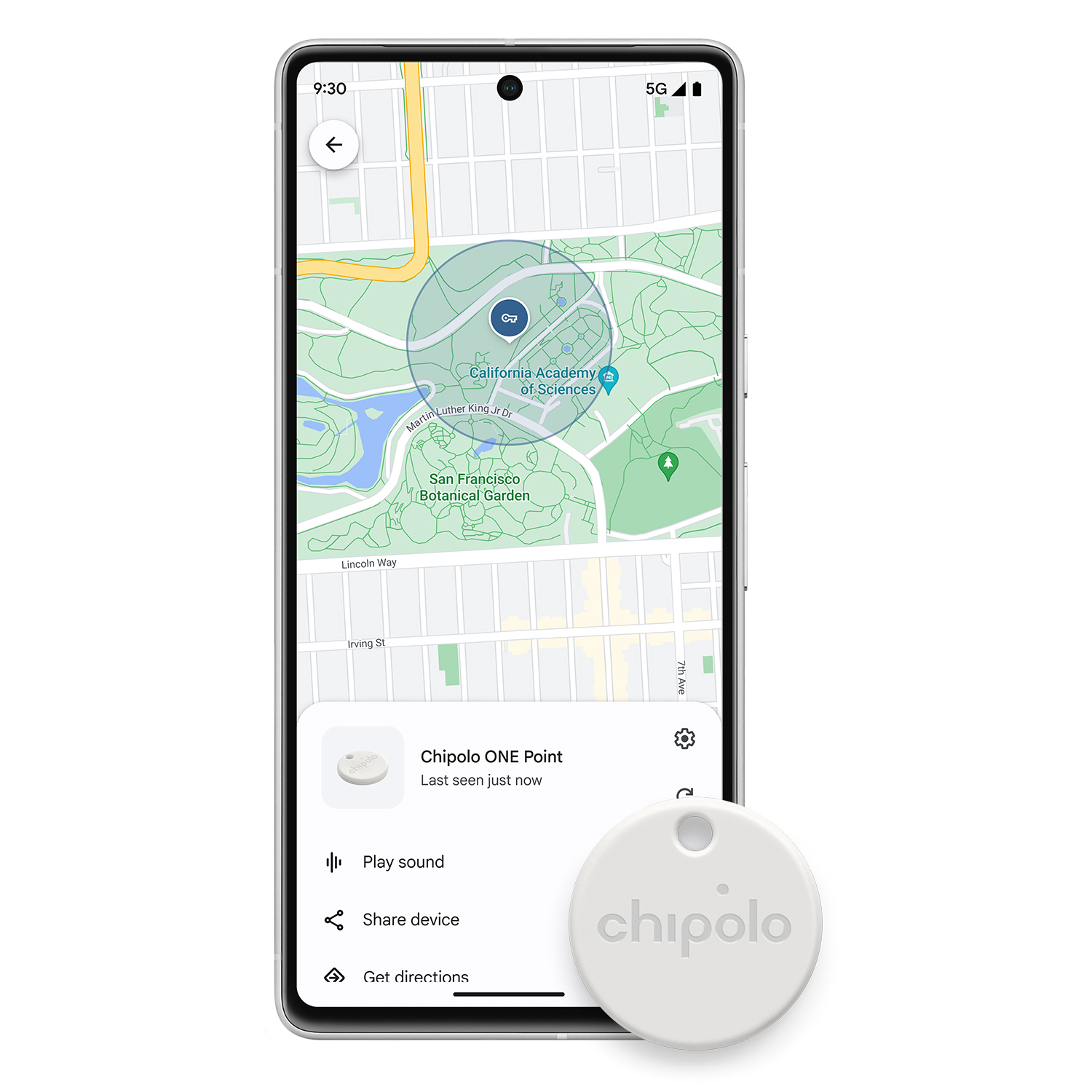 Chipolo ONE Point bluetooth tracker (4 pack) wit