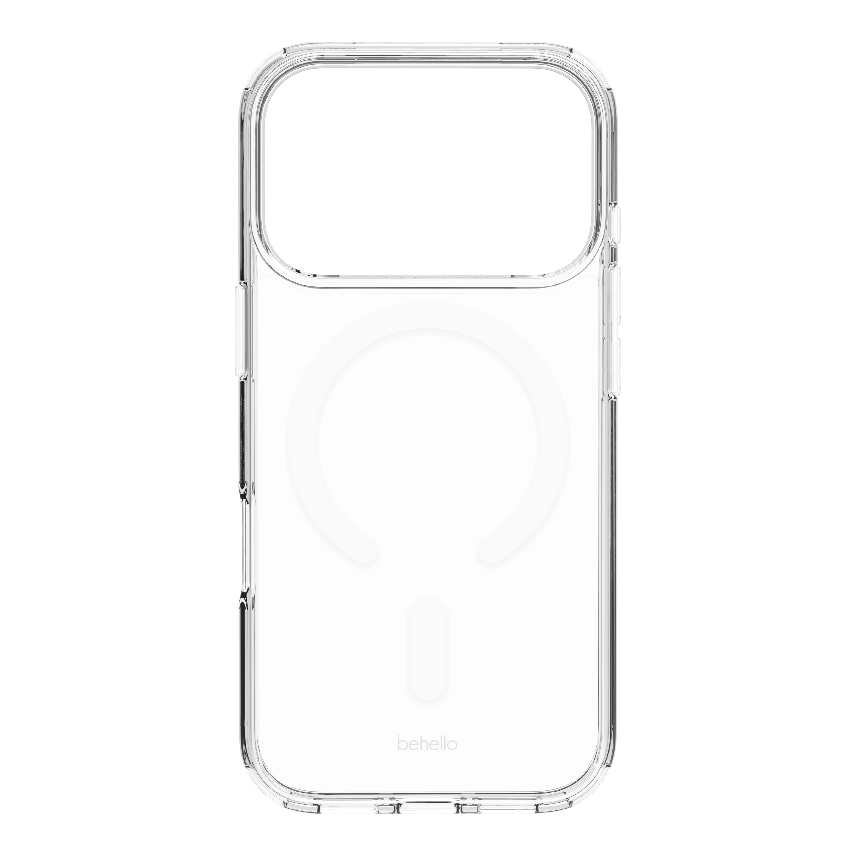 BeHello iPhone 18 Pro / 17 Pro Clear case met magnetische ring transparant
