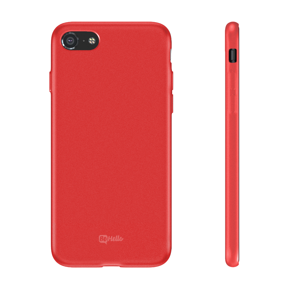 BeHello Premium iPhone SE 2022/SE 2020/8/7 Liquid silicone case rood