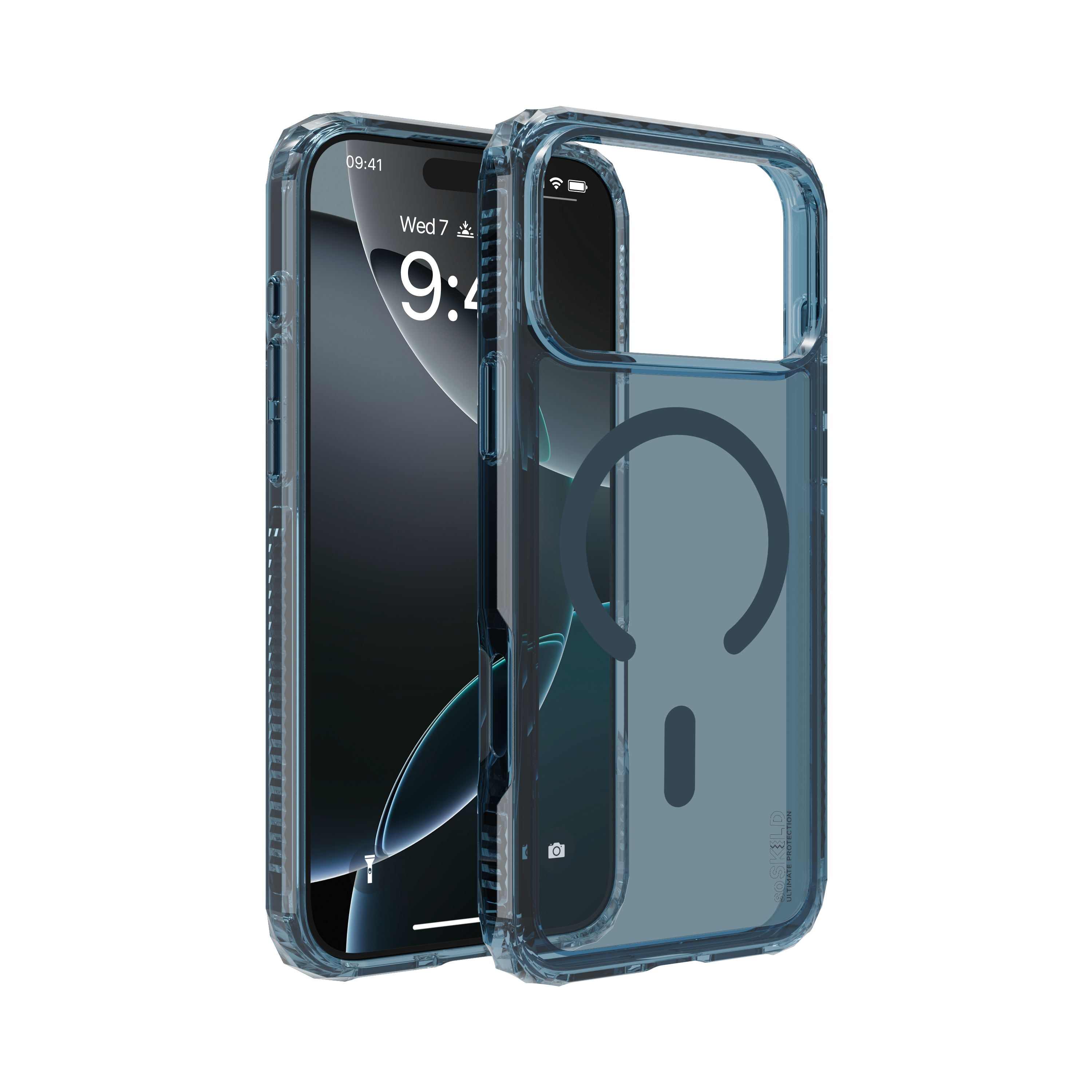 SoSkild iPhone 17 Pro Max Defend heavy impact case met magnetische ring grijs