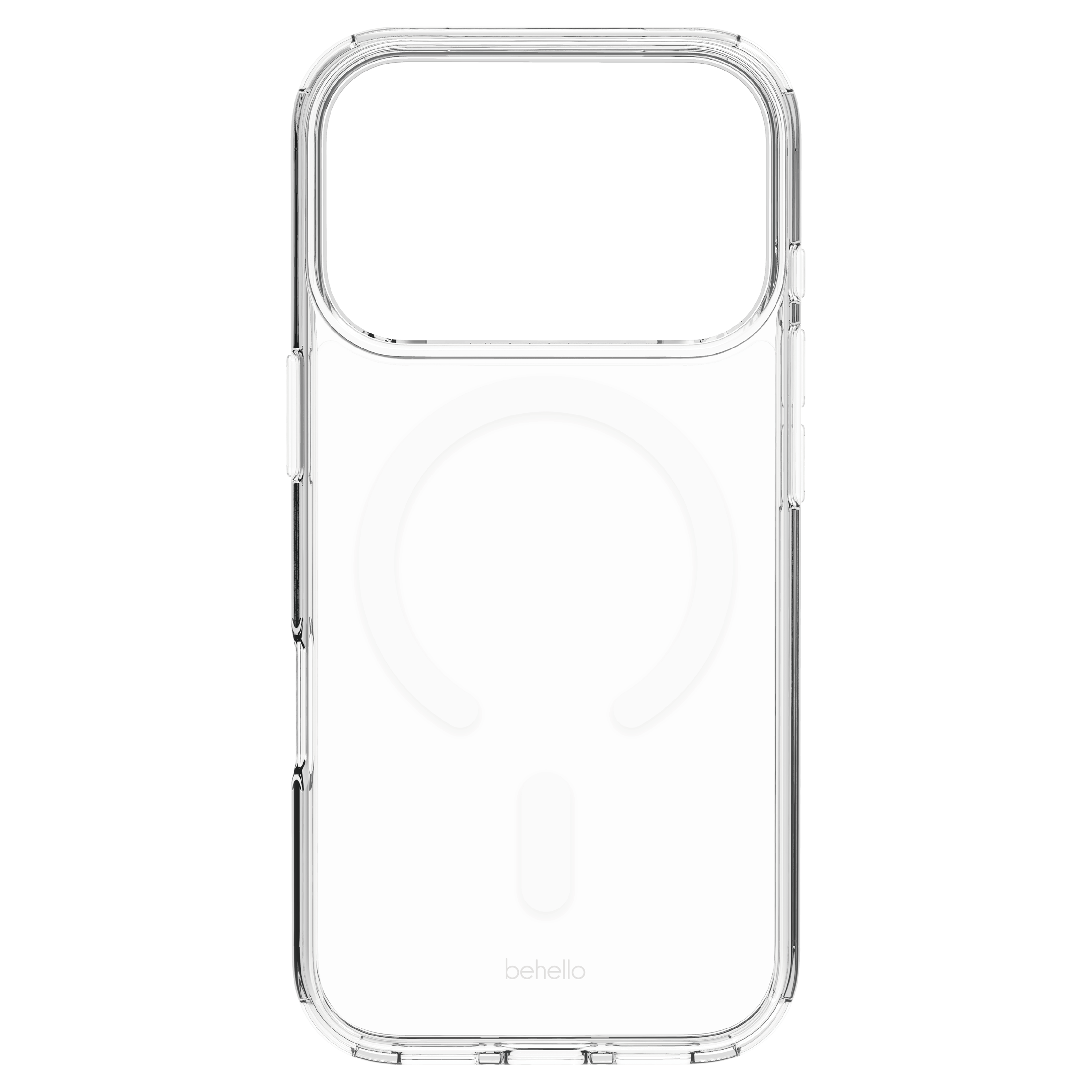 BeHello iPhone 18 Pro Max / 17 Pro Max Clear case met magnetische ring transparant