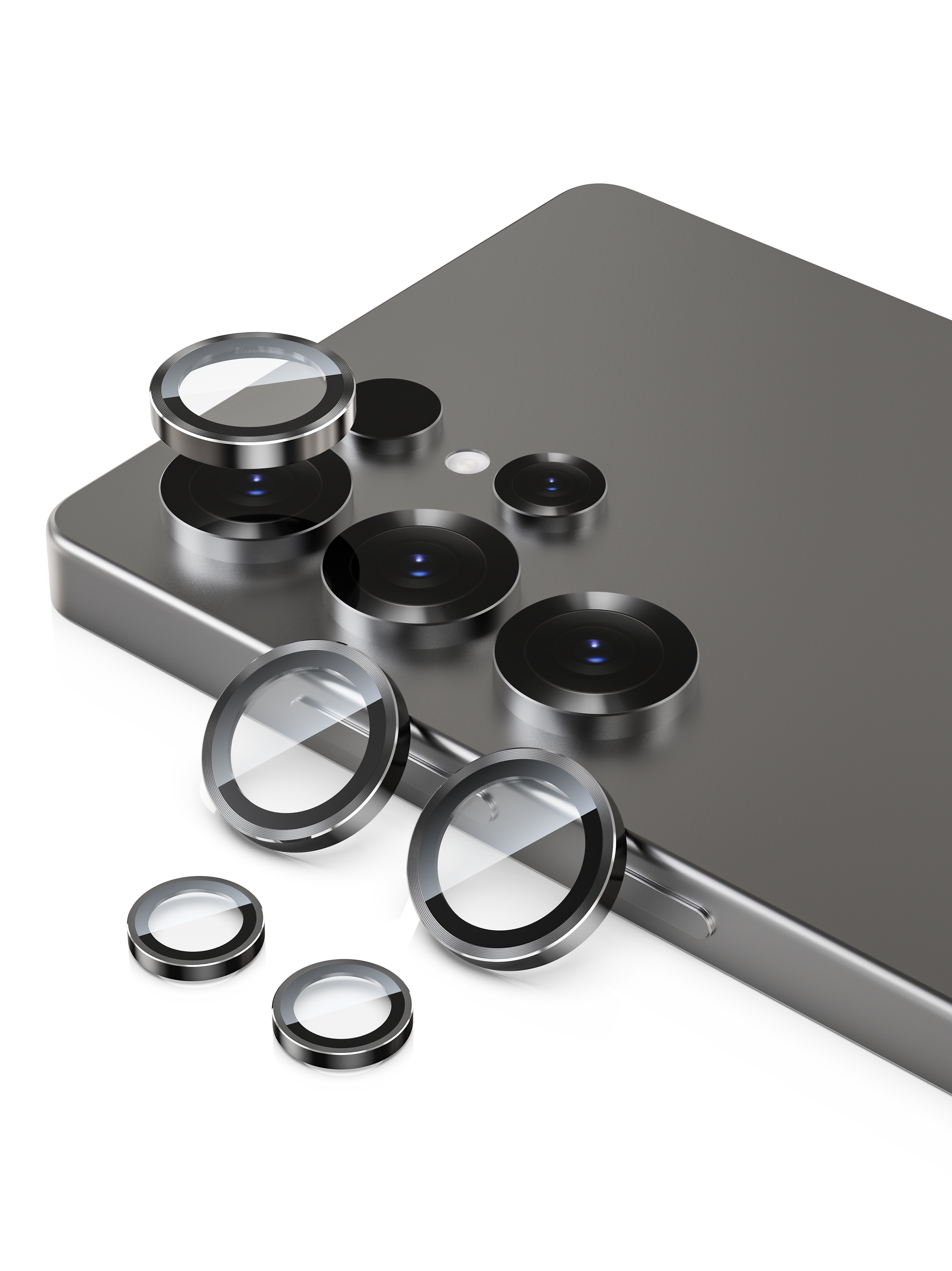 BeHello Samsung Galaxy S25 Ultra Camera lens protector zwart