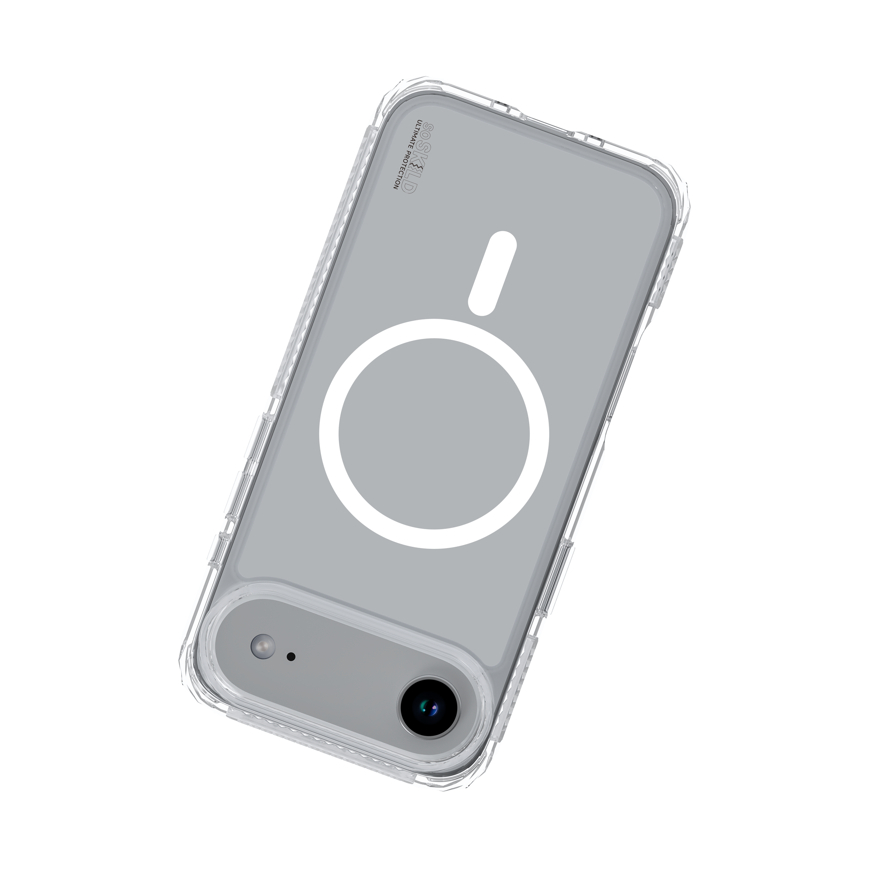 SoSkild iPhone Air Defend heavy impact case met magnetische ring transparant