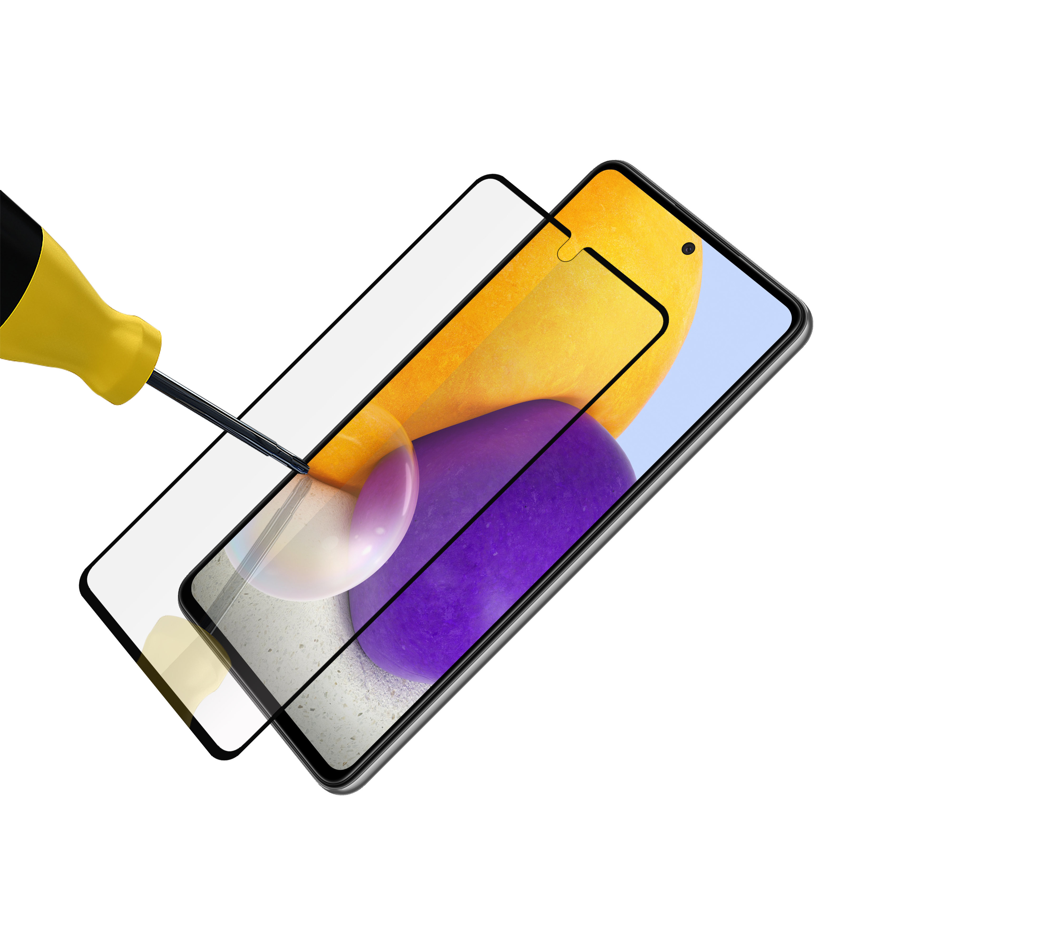 BeHello Samsung Galaxy A73 High impact glass screen protector