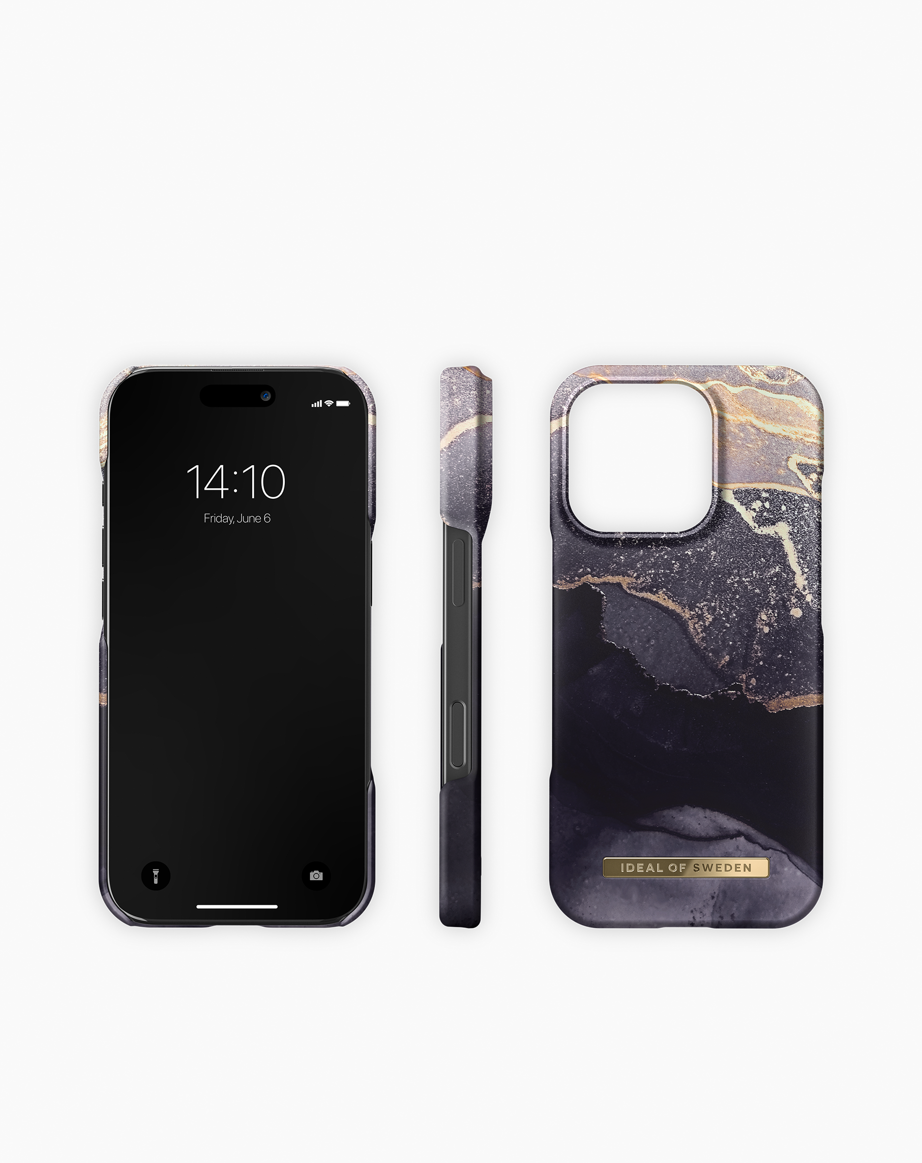 iDeal of Sweden iPhone 16 Pro Fashion back case met magnetische ring golden twilight