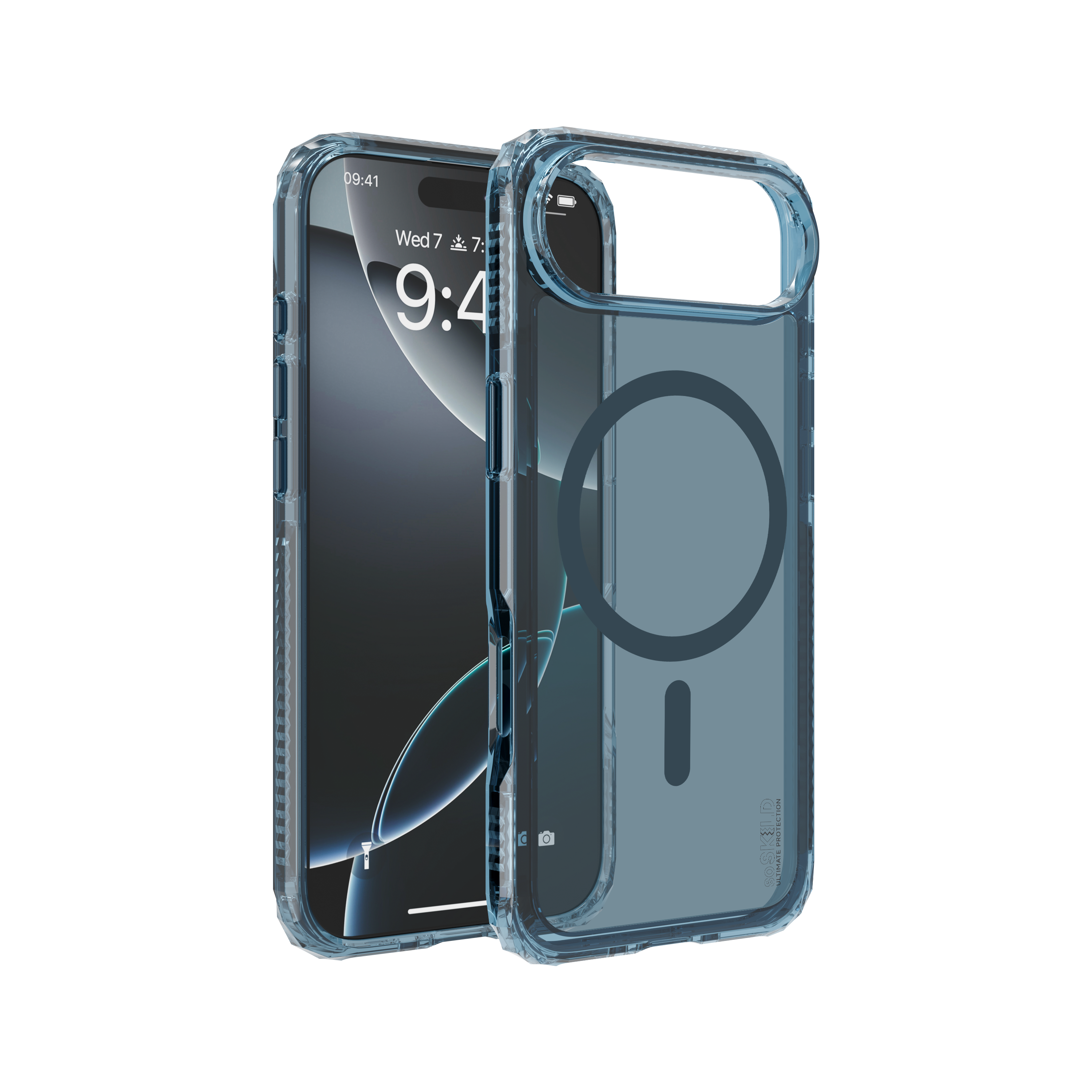 SoSkild iPhone Air Defend heavy impact case met magnetische ring grijs