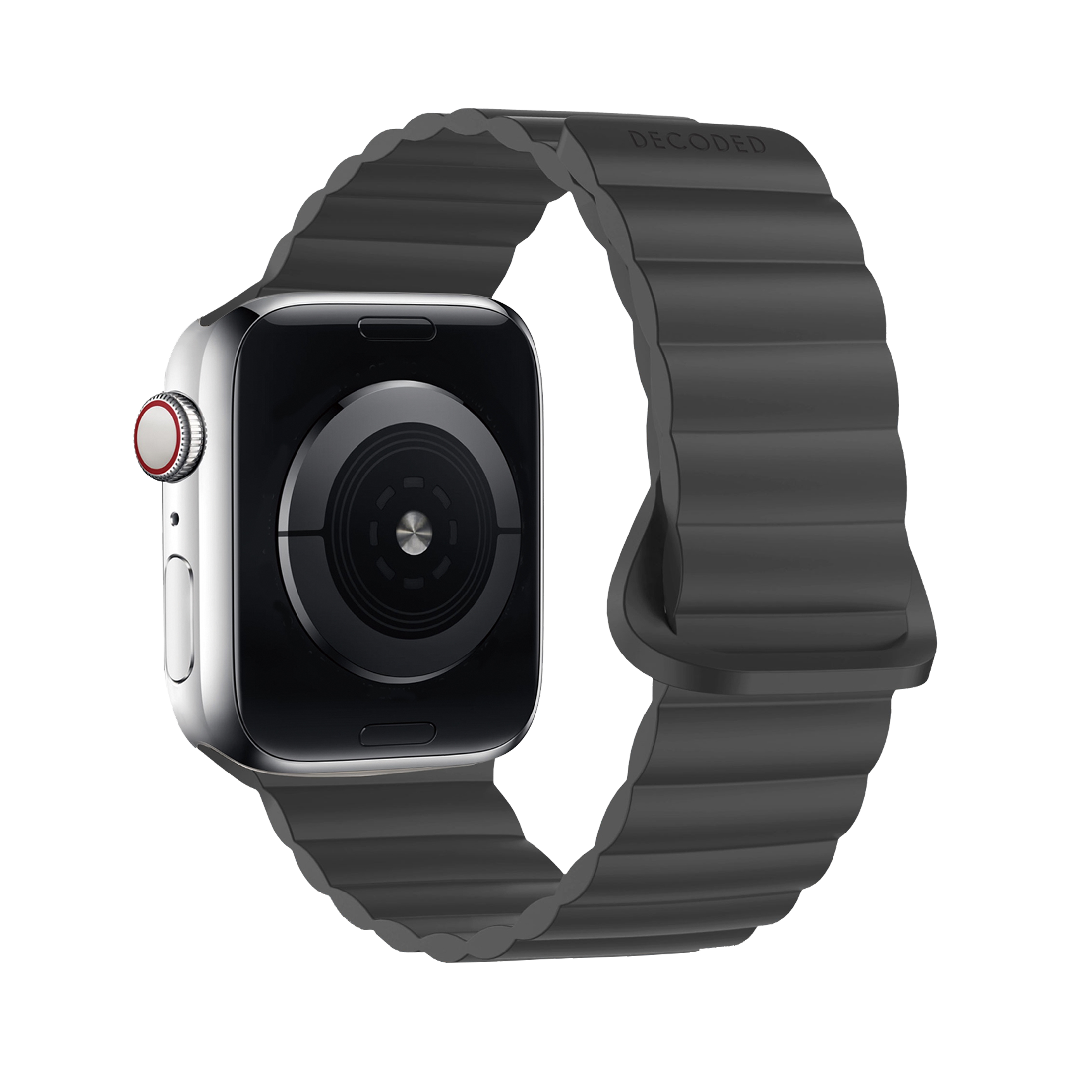 Decoded Traction Loop Lite bandje voor Apple Watch (1e t/m 10e generatie/SE) 45/44/42 mm zwart