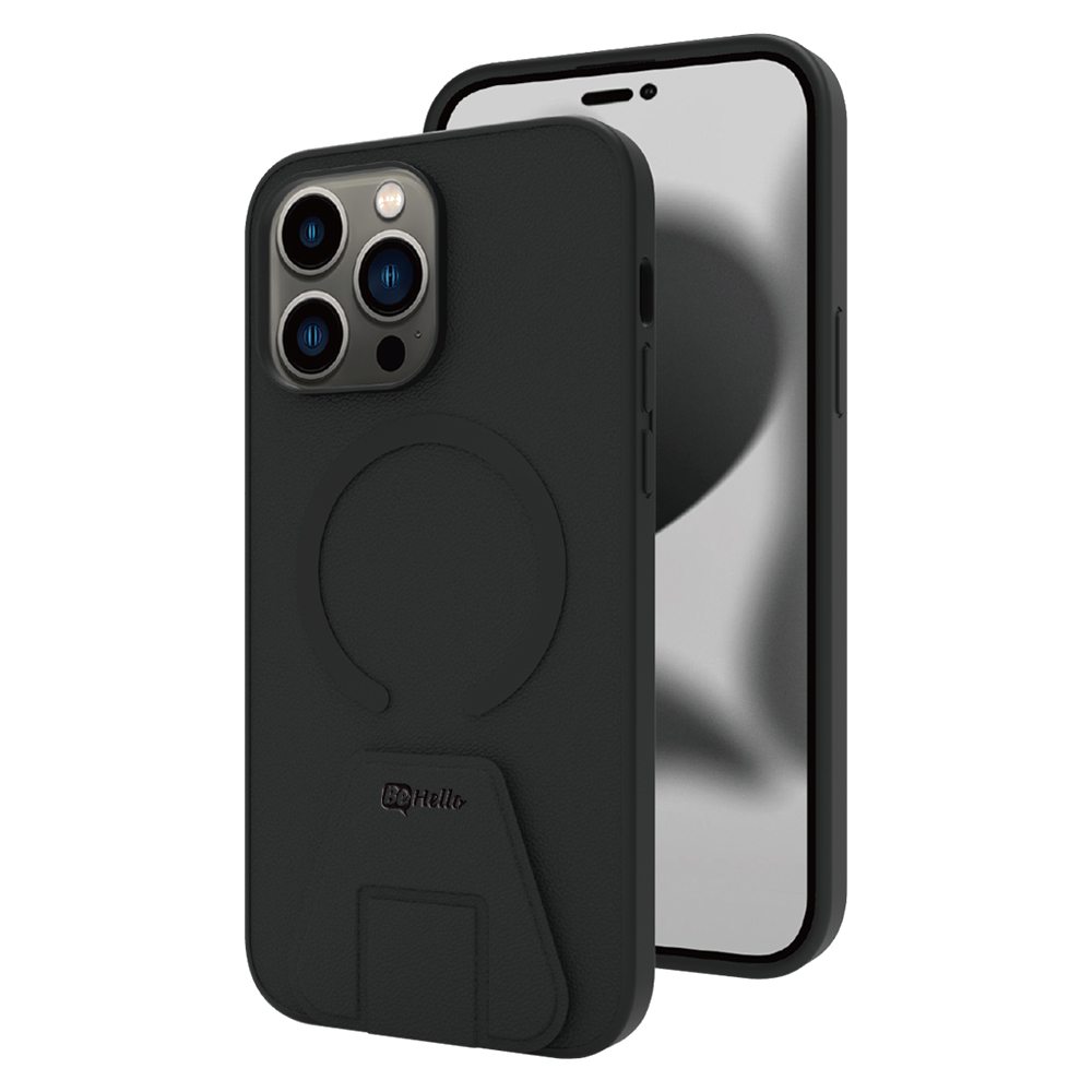 BeHello iPhone 14 Pro Max Stand case met magnetische ring zwart