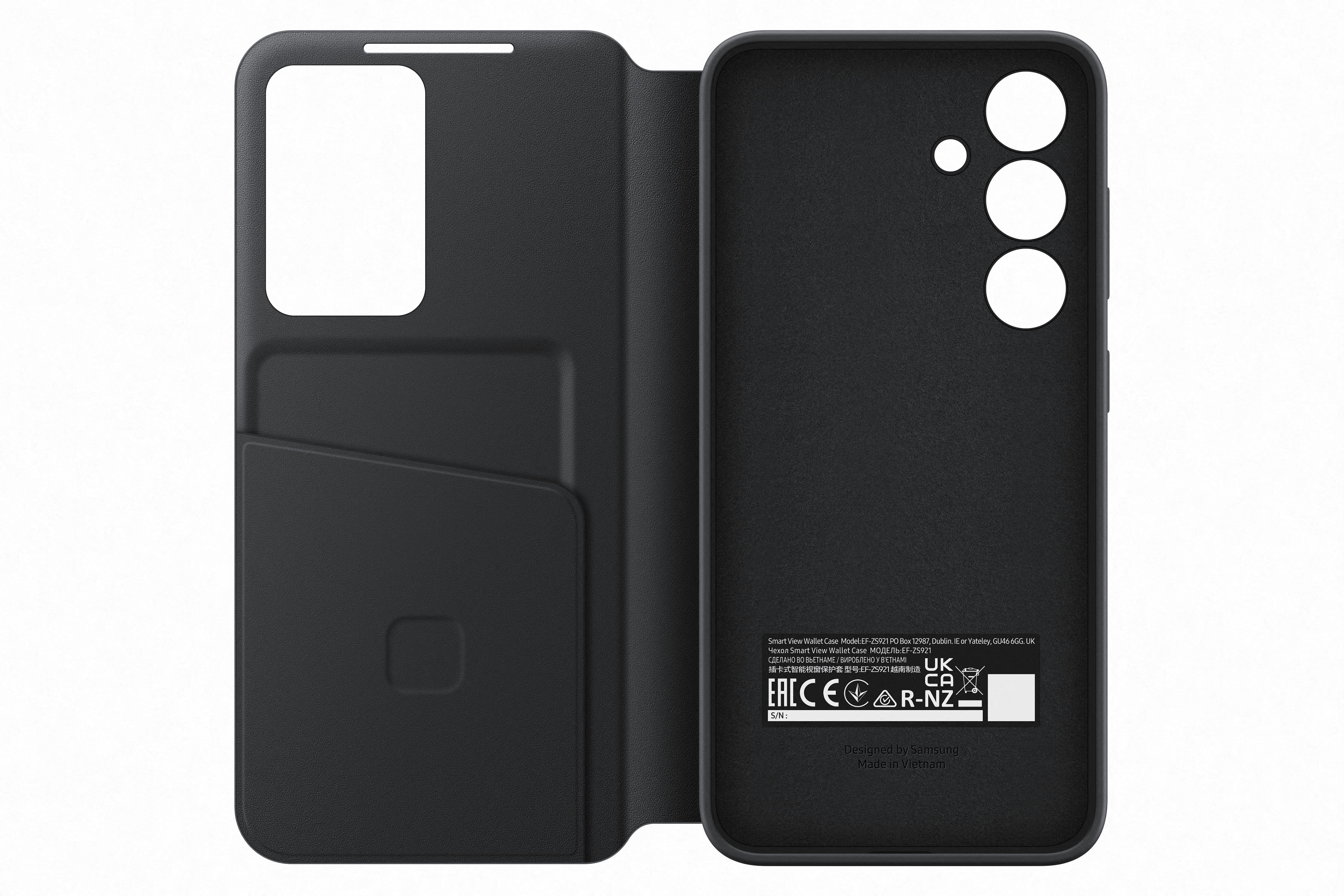 Samsung Galaxy S24 Smart view wallet case zwart