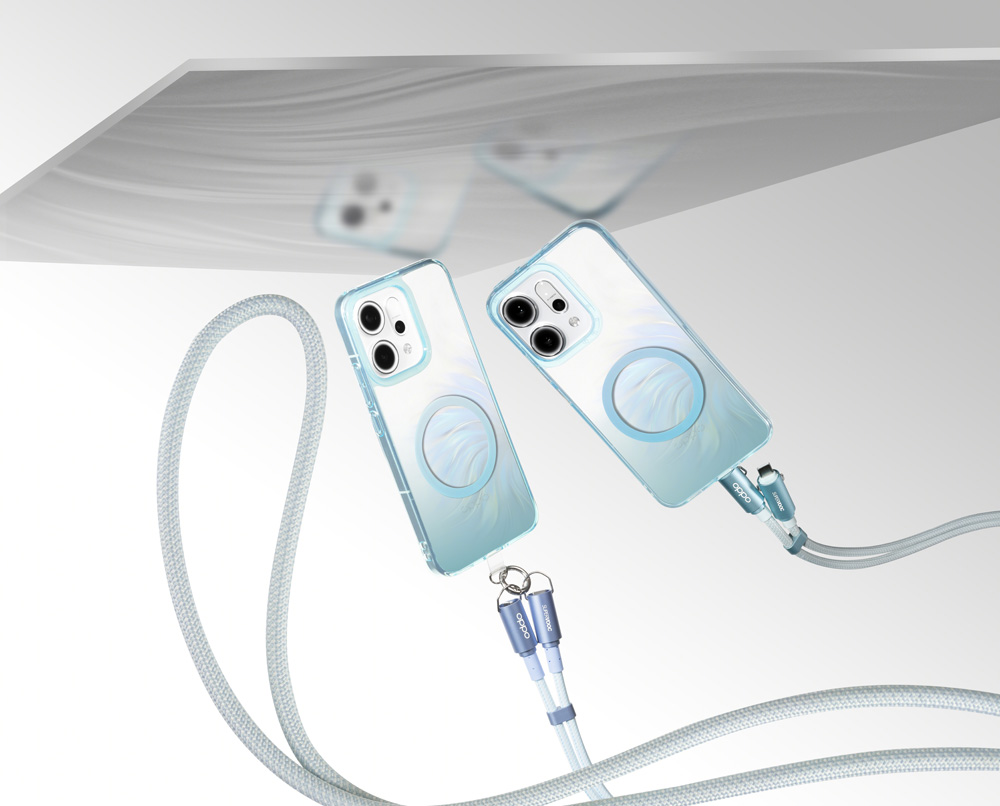 OPPO Reno14 Magnetic case gradient blue