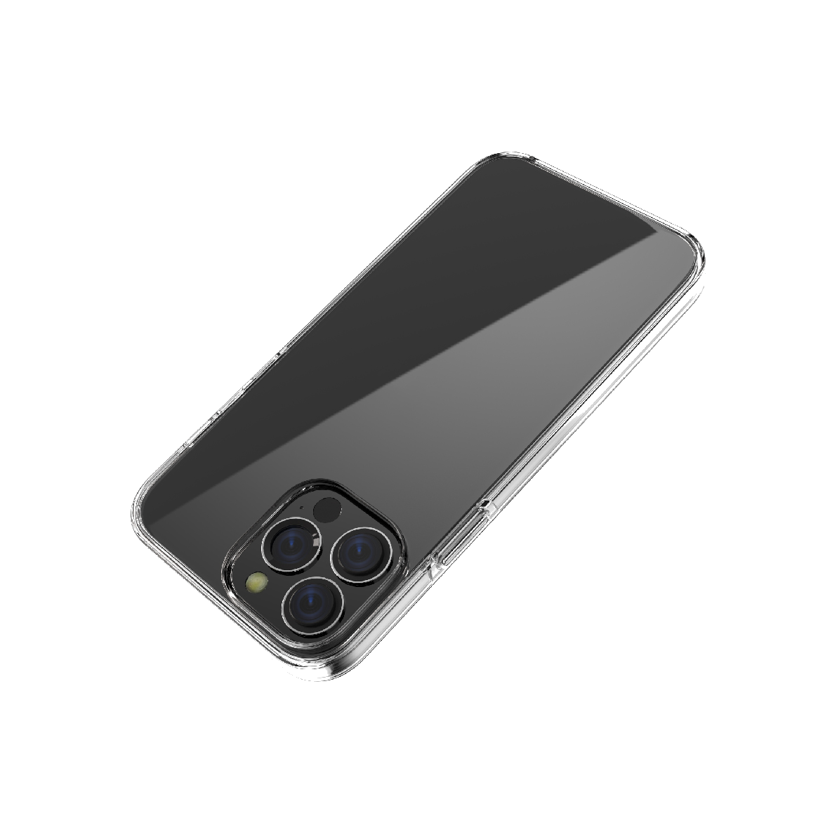 BeHello iPhone 13 Pro Crystal case transparant/grijs