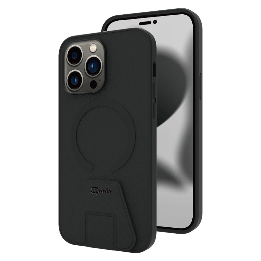 BeHello iPhone 14 Pro Max Stand case met magnetische ring zwart