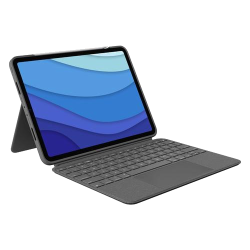 Logitech iPad Pro 11 inch (1e/2e/3e generatie) Combo touch toetsenbordcase grijs