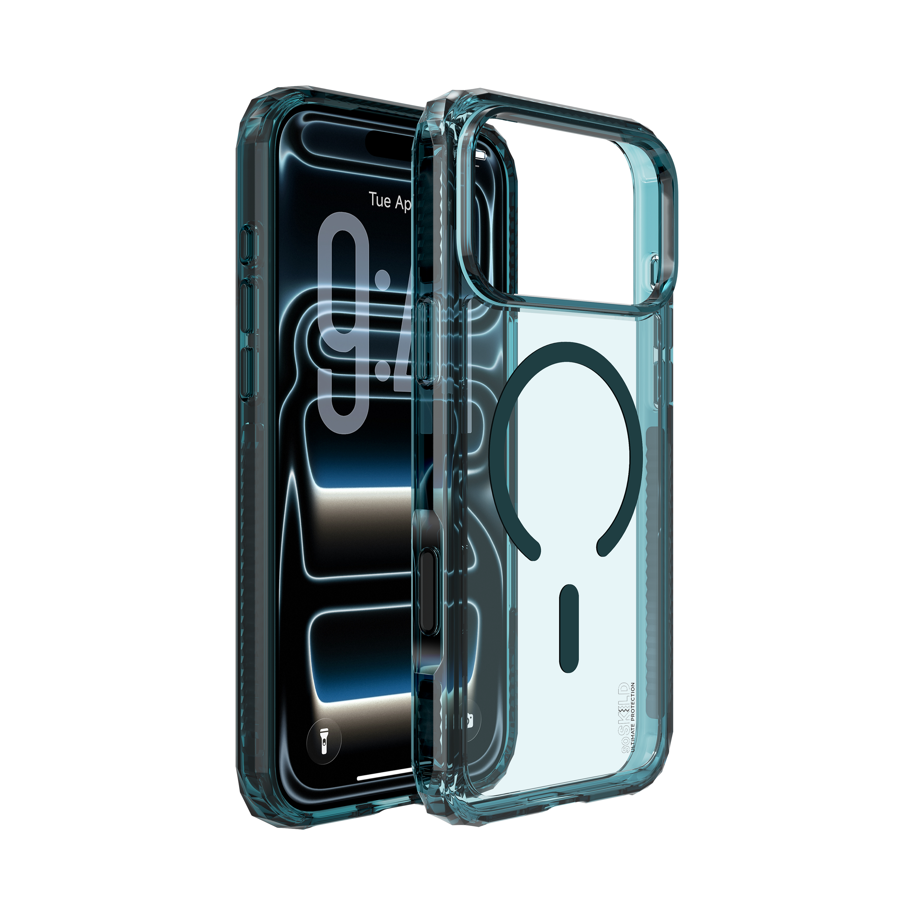 SoSkild iPhone 18 Pro Max / 17 Pro Max Defend heavy impact case met magnetische ring grijs