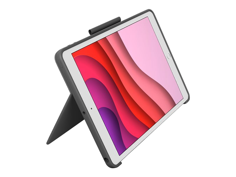 Logitech iPad (10e generatie) Combo touch toetsenbordcase QWERTY grijs