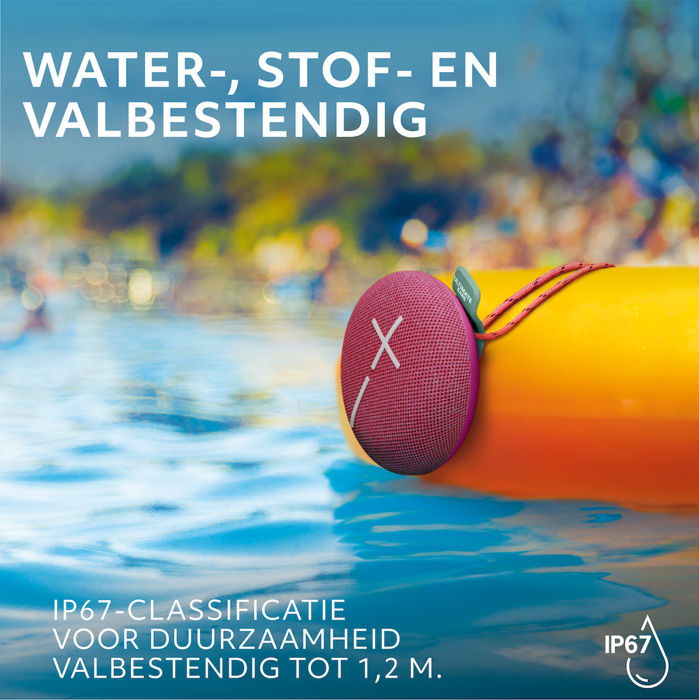 Ultimate Ears Miniroll bluetooth speaker roze