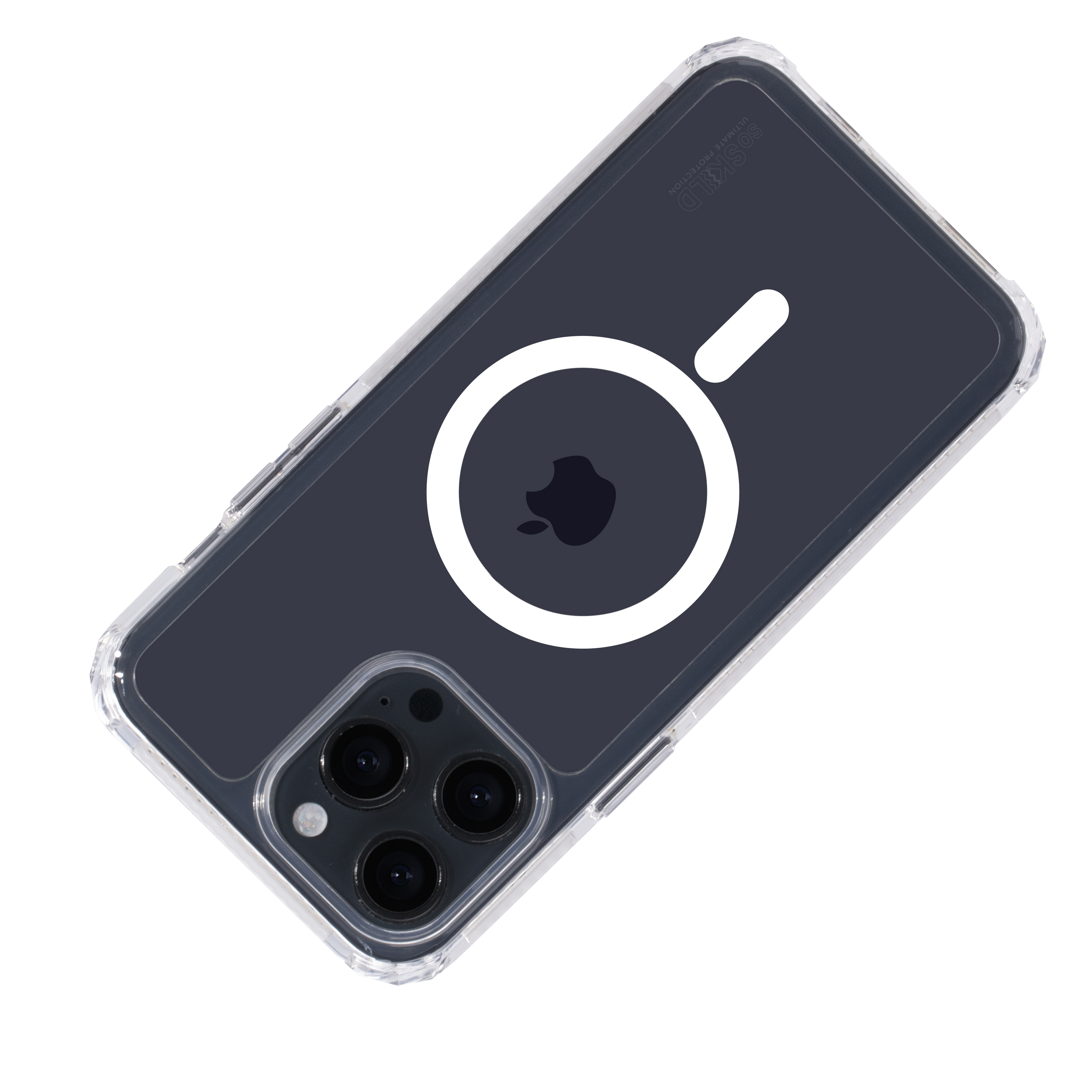 SoSkild iPhone 14 Pro Max Defend heavy impact case met magnetische ring transparant