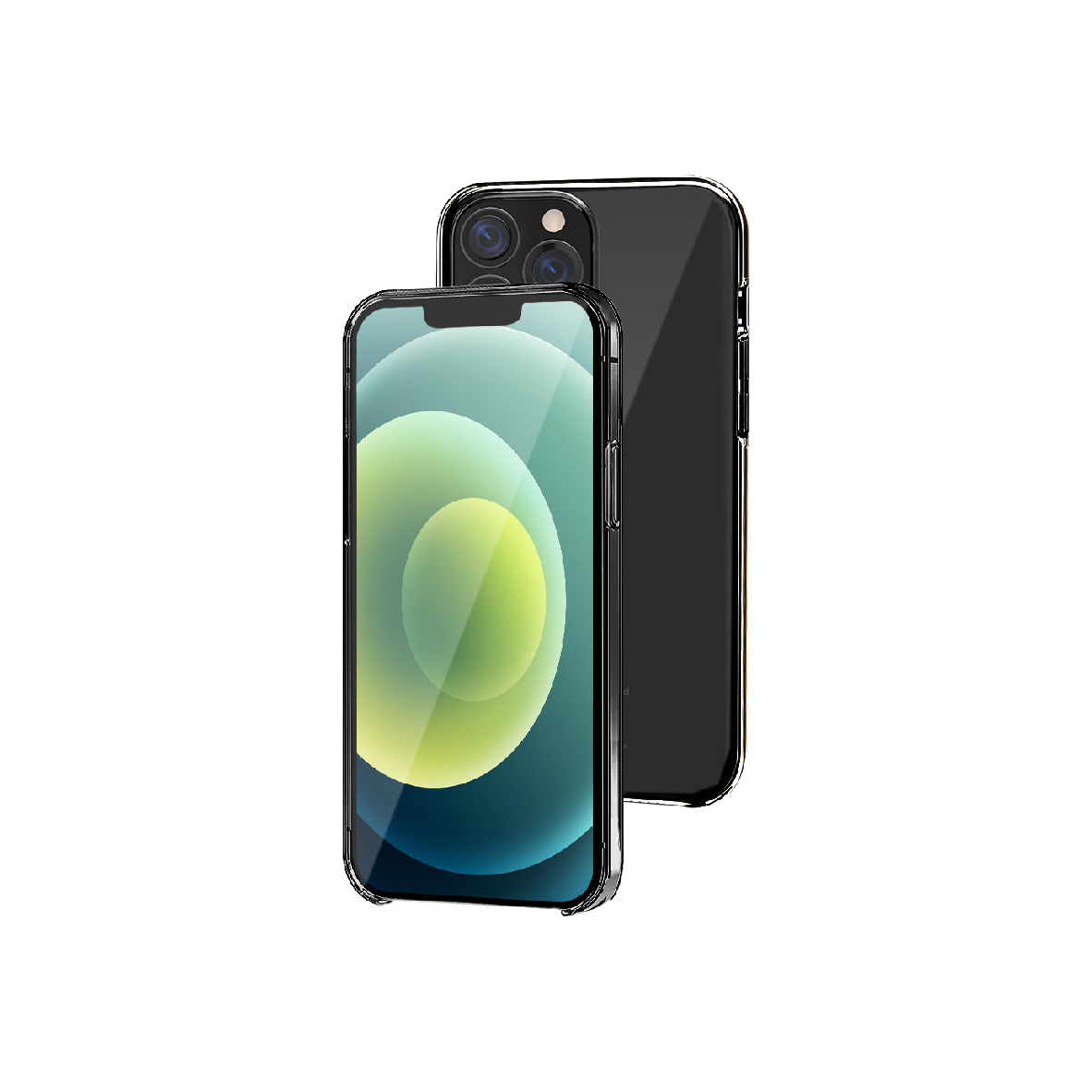 BeHello iPhone 13 Pro Crystal case transparant/grijs