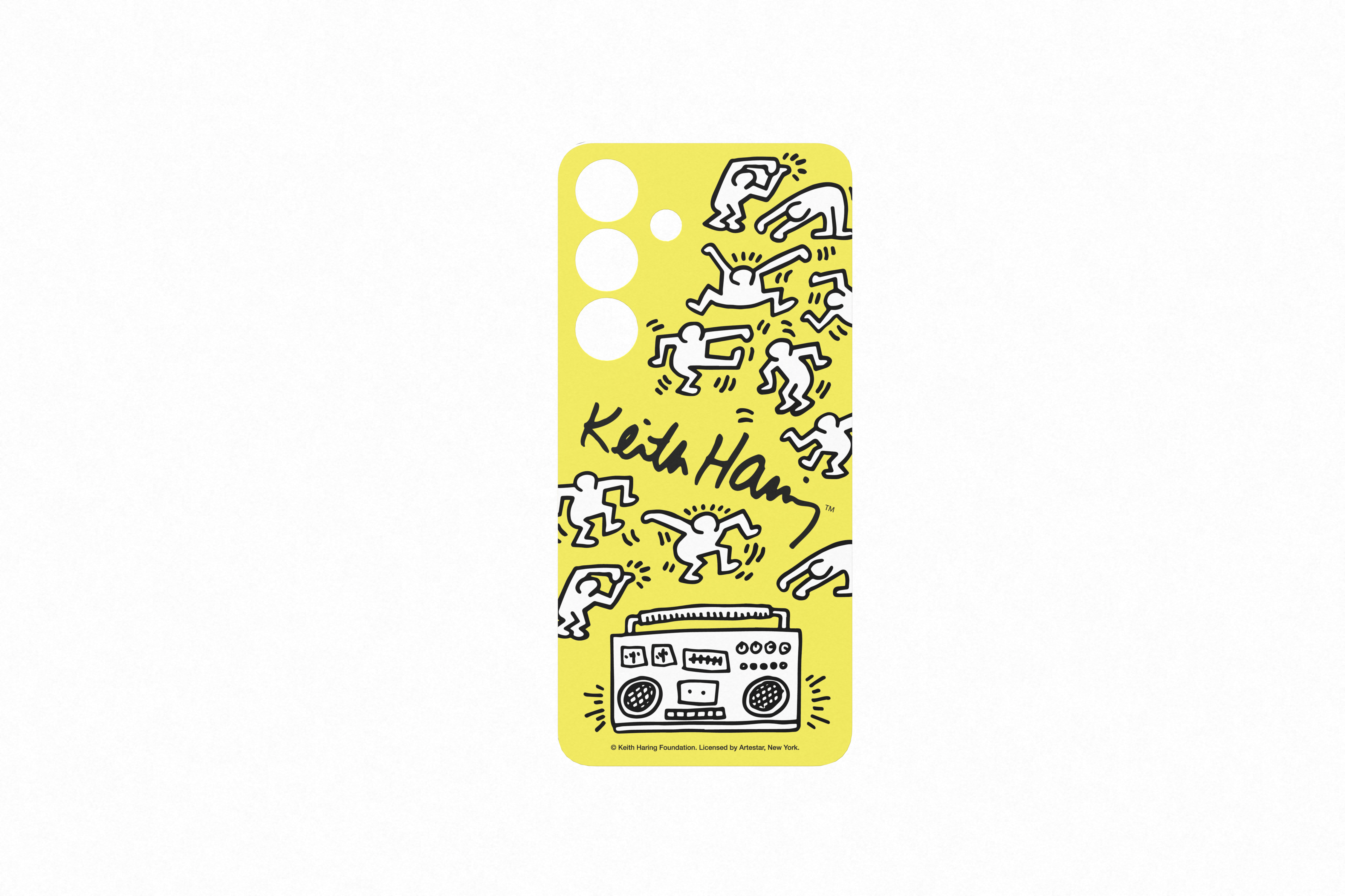 Samsung Galaxy S24 Keith Haring dance plate kaart geel