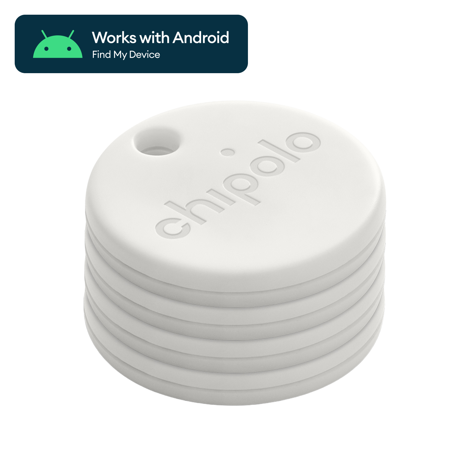 Chipolo ONE Point bluetooth tracker (4 pack) wit