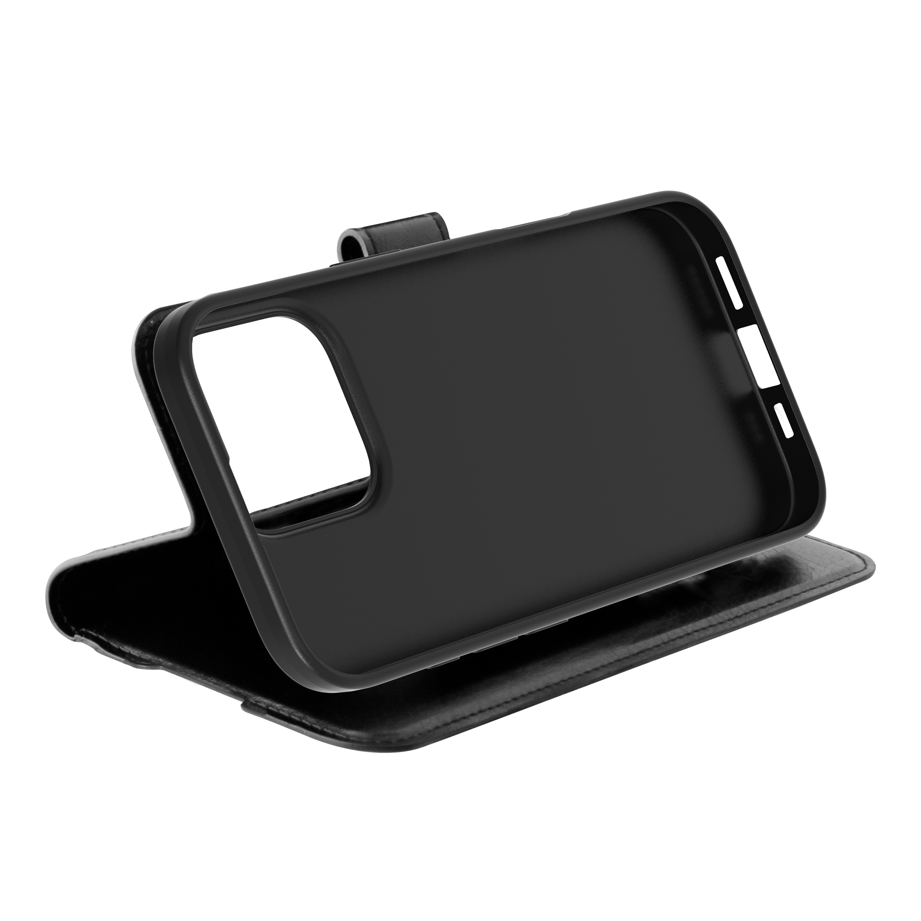 Behello iPhone 16 Pro Max Gel wallet case zwart