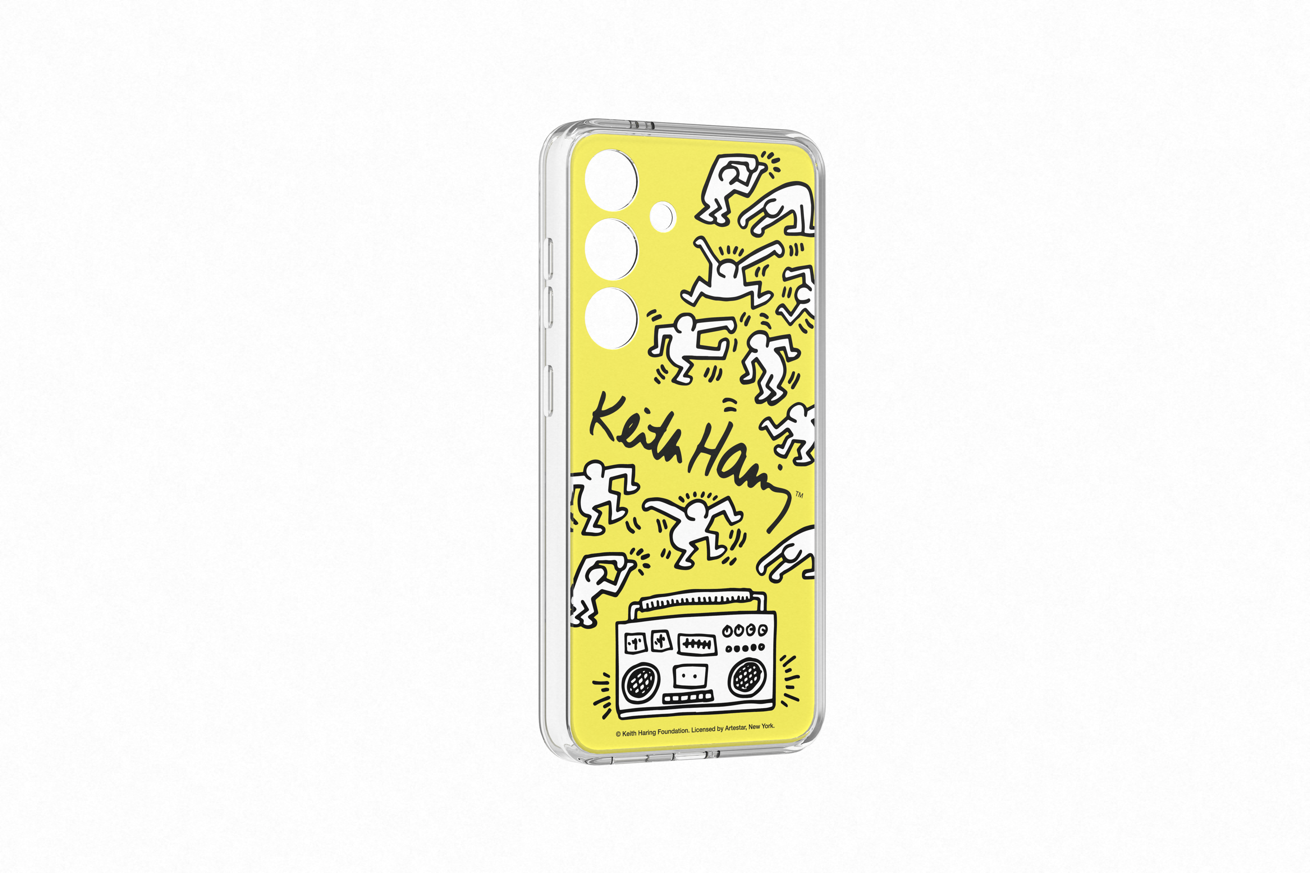 Samsung Galaxy S24 Keith Haring dance plate kaart geel