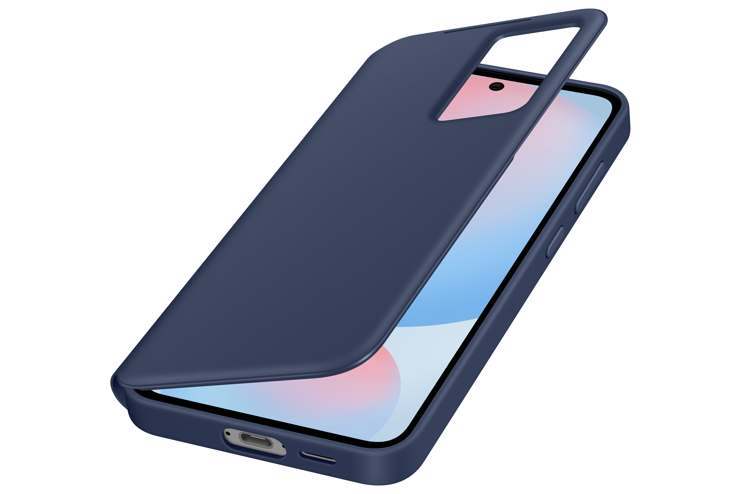Samsung Galaxy S24 FE Smart view wallet case blauw
