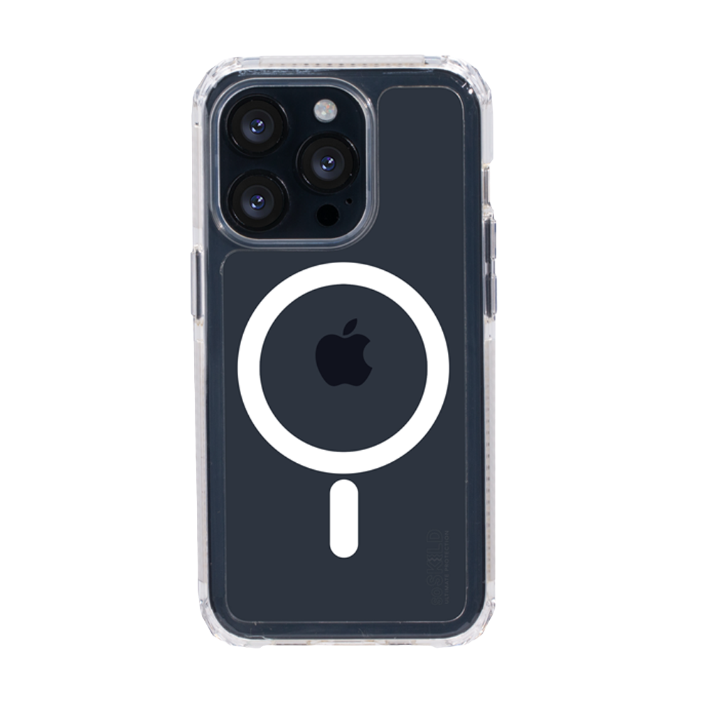 SoSkild iPhone 14 Pro Defend heavy impact case met magnetische ring transparant