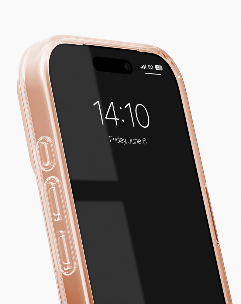 iDeal of Sweden iPhone 17 Pro Max Glitter glow case met magnetische ring mocha mousse