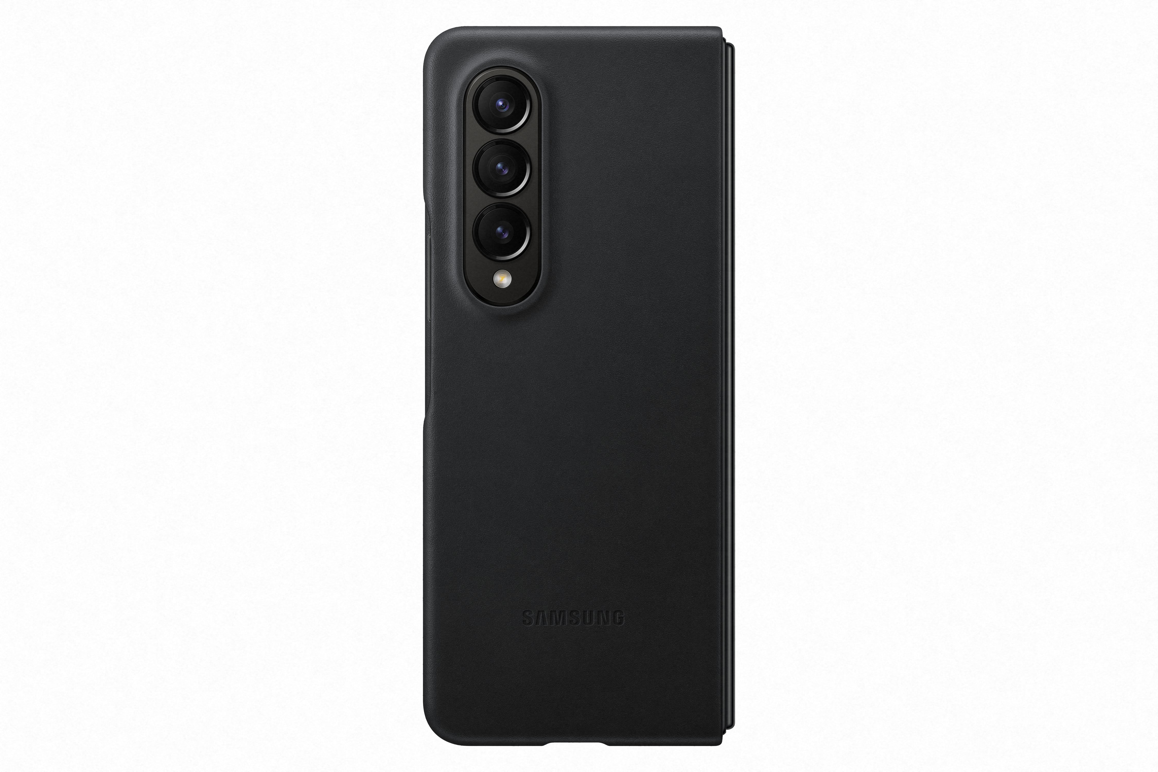 Samsung Galaxy Z Fold4 Leather case zwart