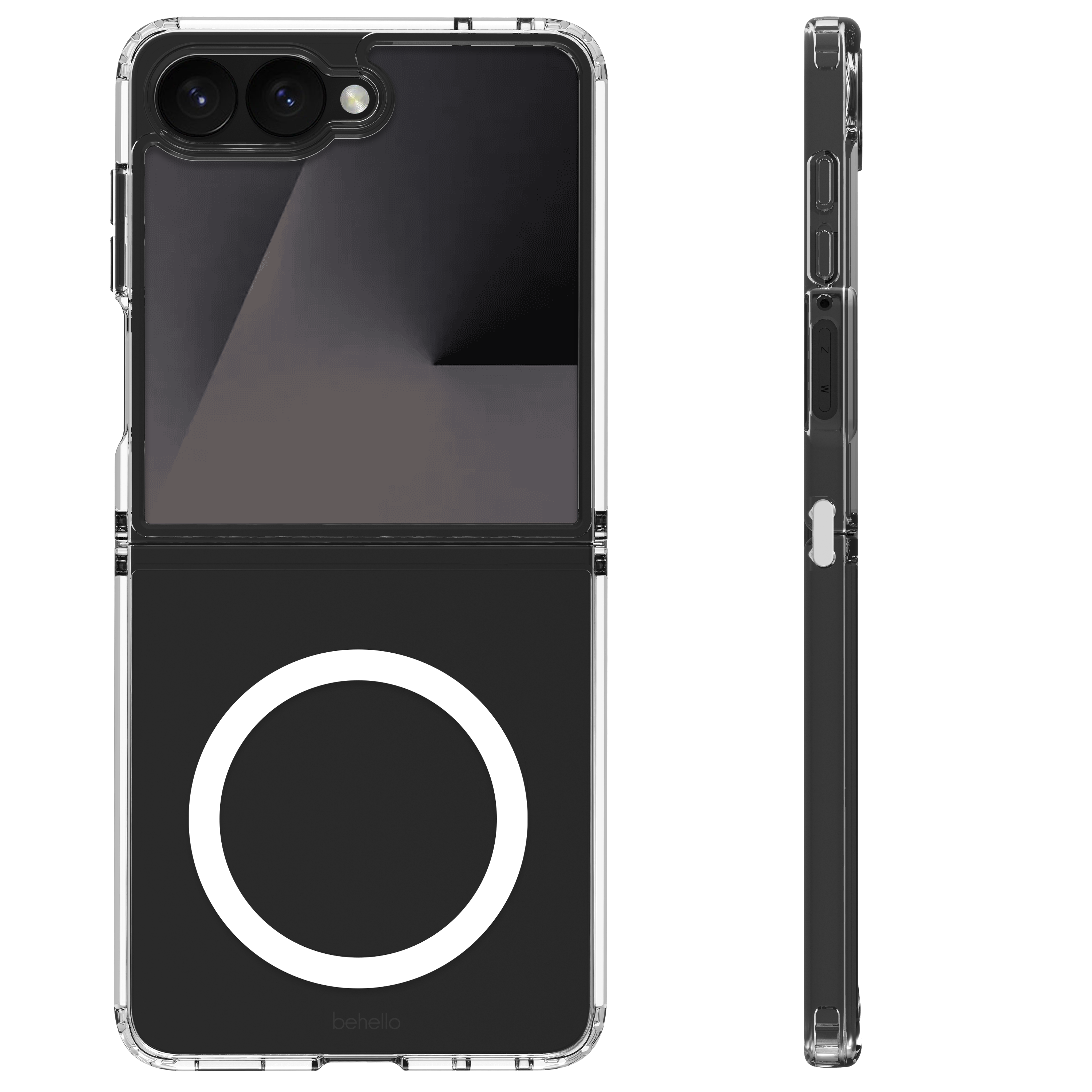 BeHello Samsung Galaxy Z Flip8 Clear magnetic case transparant