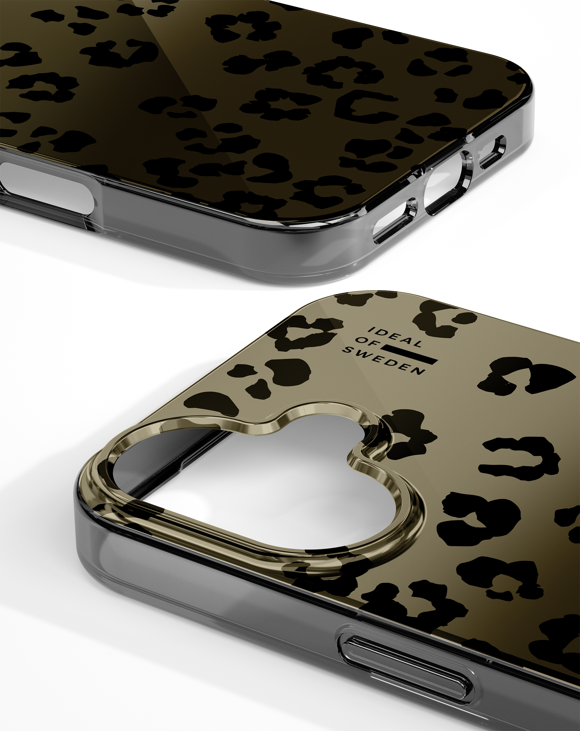 iDeal of Sweden iPhone 16 Mirror case met magnetische ring leo ombre