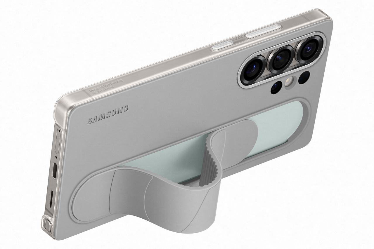Samsung Galaxy S25 Ultra Standing grip case grijs