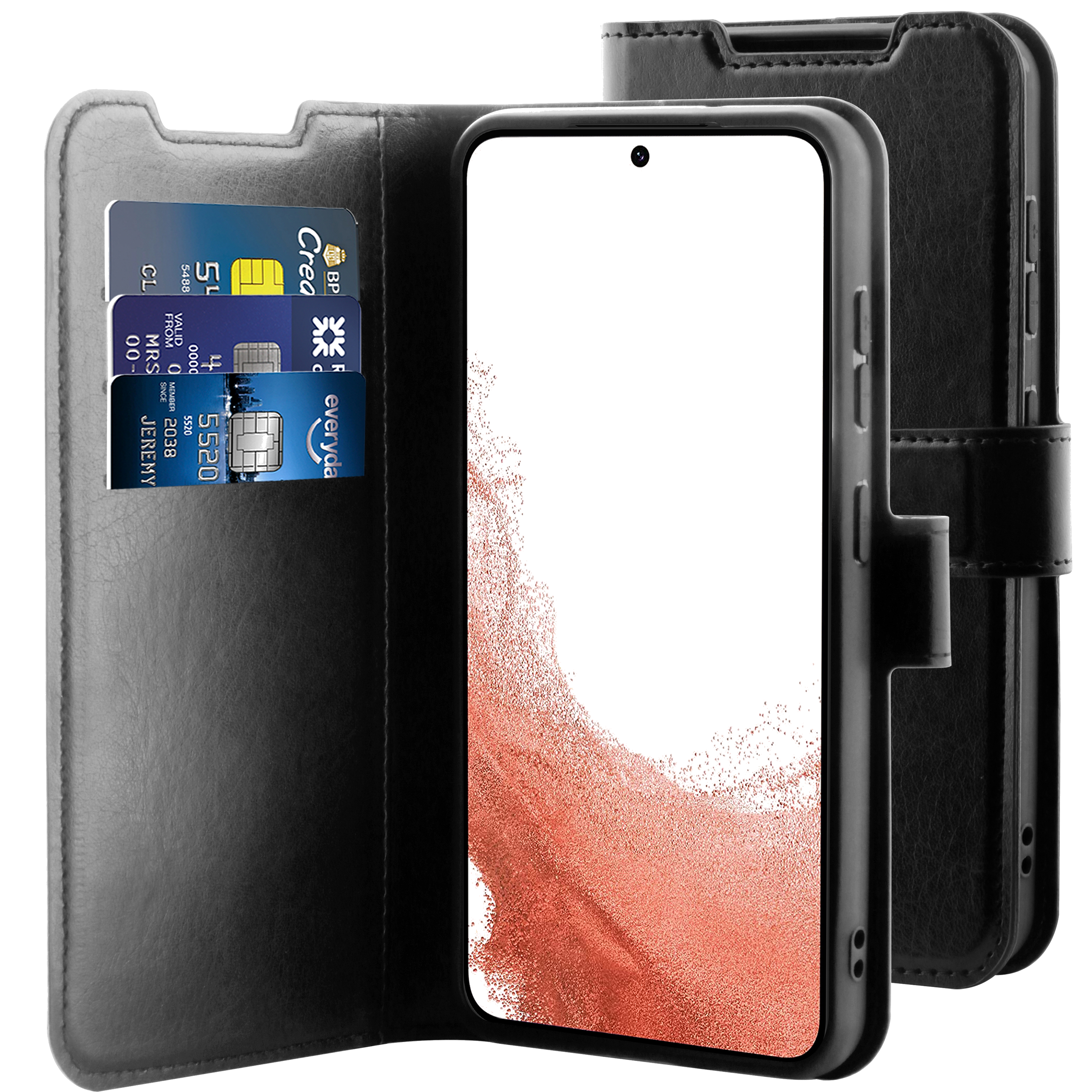 BeHello Samsung Galaxy S23+ Gel wallet case zwart