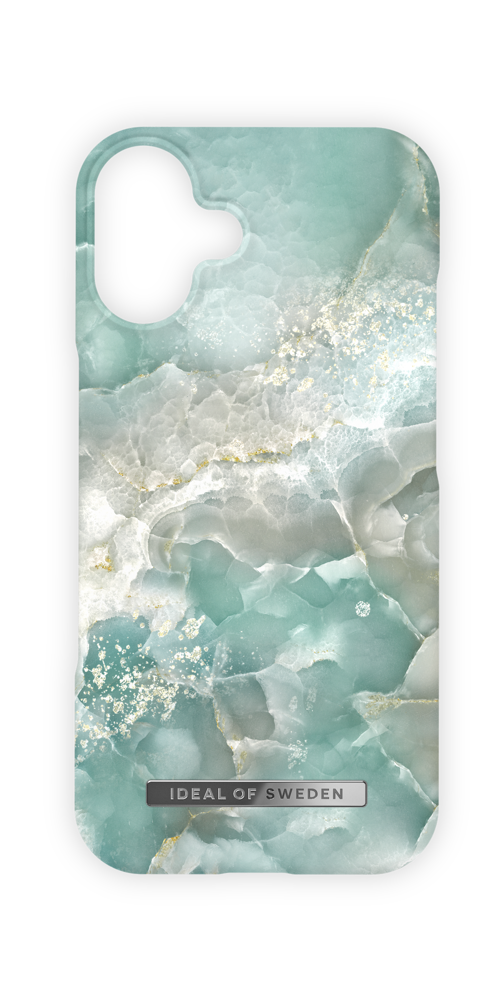 iDeal of Sweden iPhone 16 Plus Fashion back case met magnetische ring azura marble