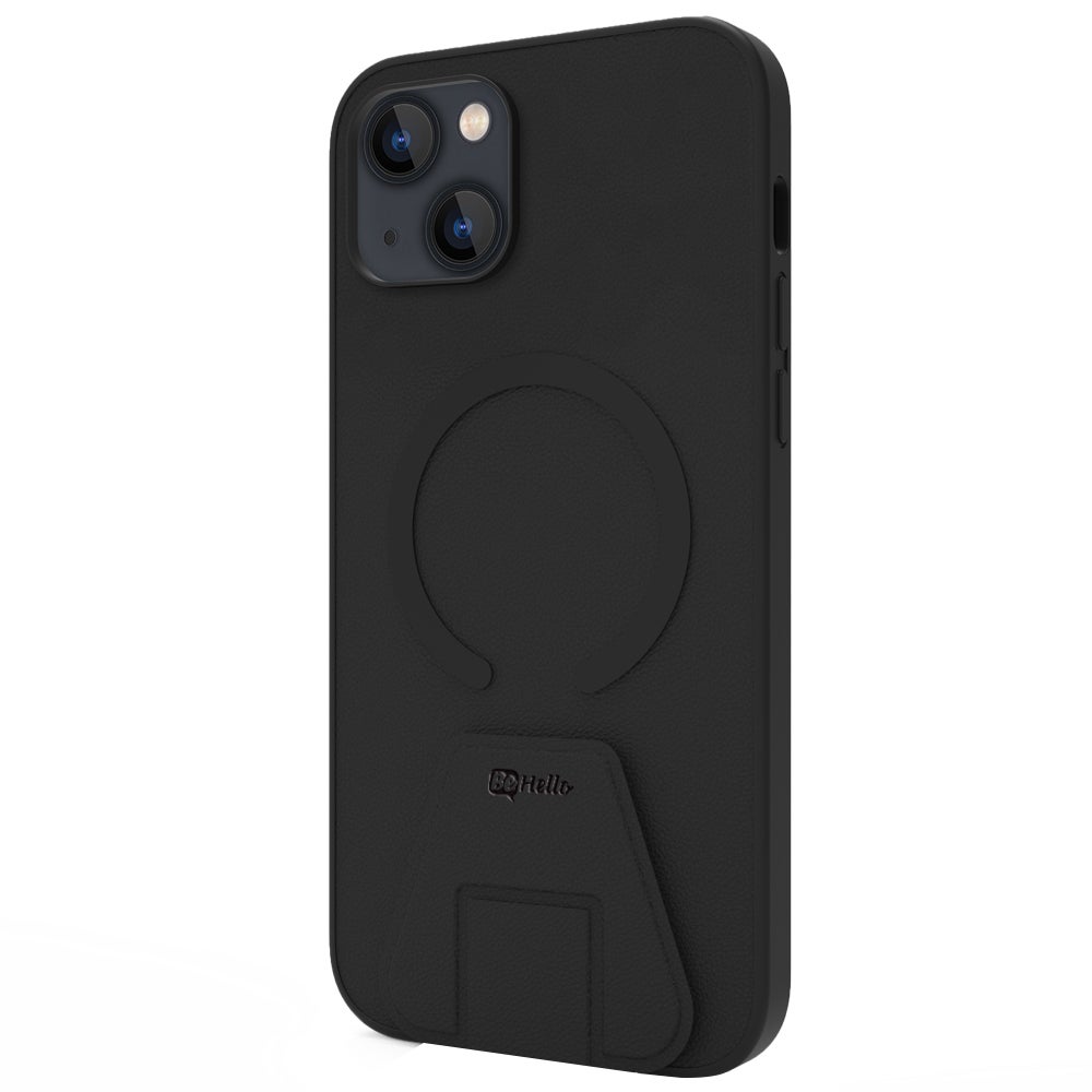 BeHello iPhone 14 Stand case met magnetische ring zwart