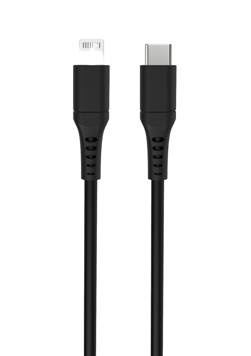 BeHello USB-C naar Lightning kabel 1m zwart