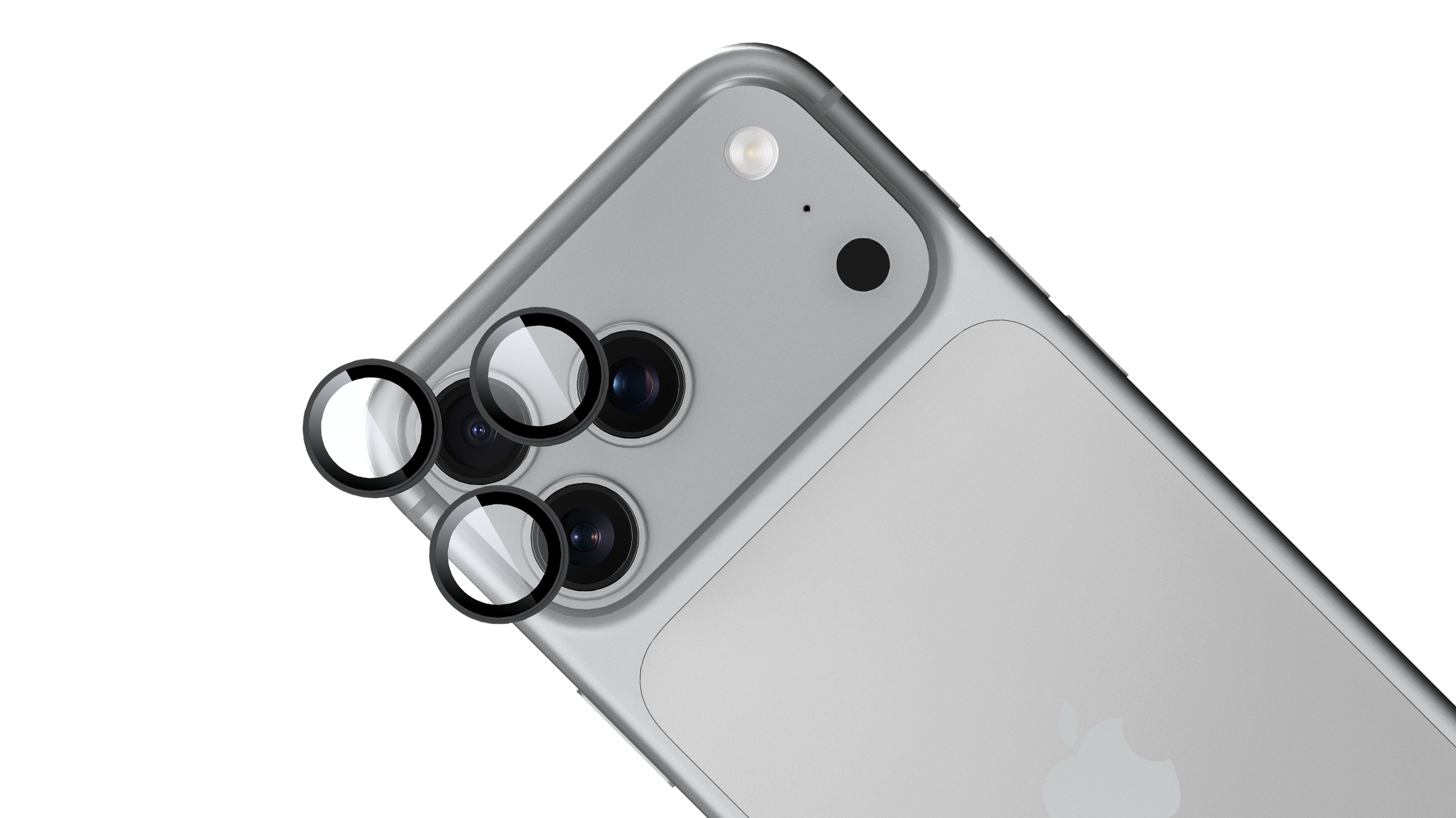 BeHello iPhone 18 Pro / 18 Pro Max Camera lens protector zwart