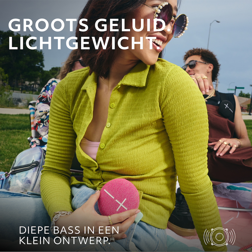 Ultimate Ears Miniroll bluetooth speaker roze