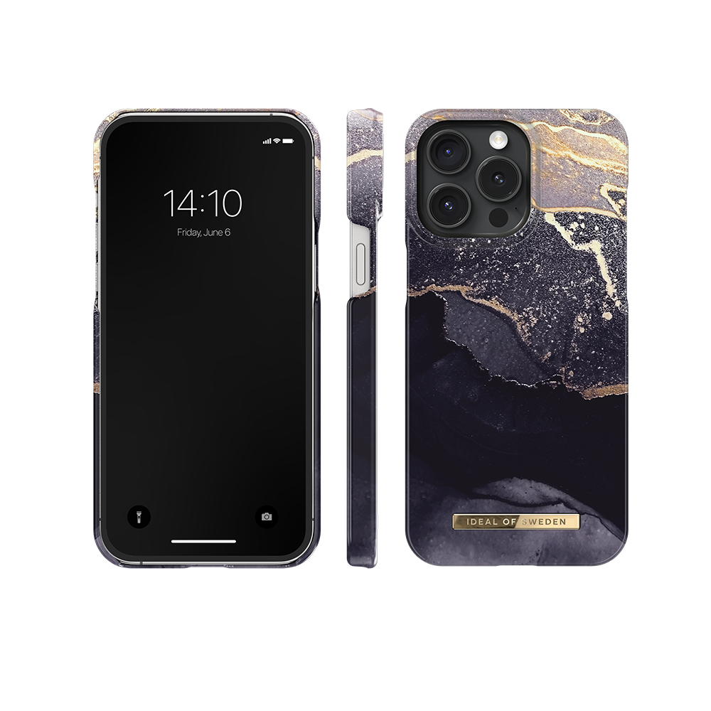 iDeal of Sweden iPhone 15 Pro Max Fashion back case golden twilight marble