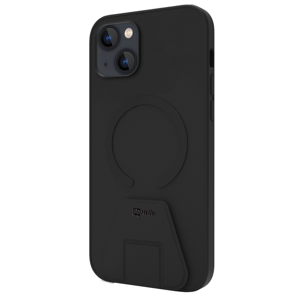 BeHello iPhone 14 Stand case met magnetische ring zwart