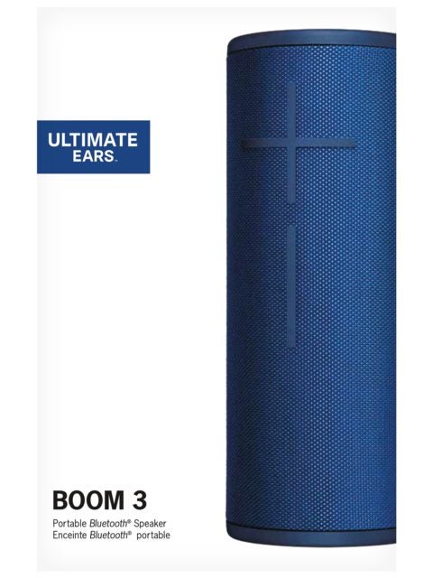 Ultimate Ears Boom 3 bluetooth speaker lagoon blue