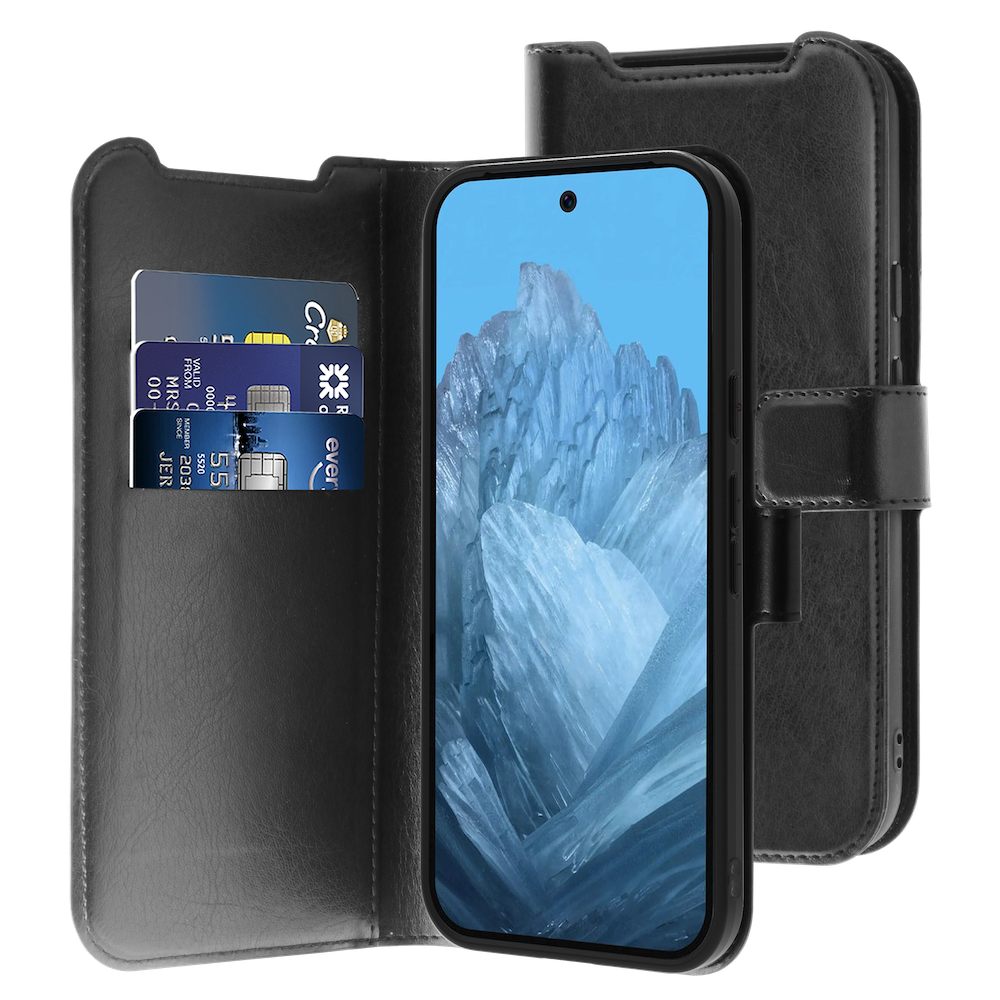 BeHello Google Pixel 9/Pixel 9 Pro Gel wallet case zwart