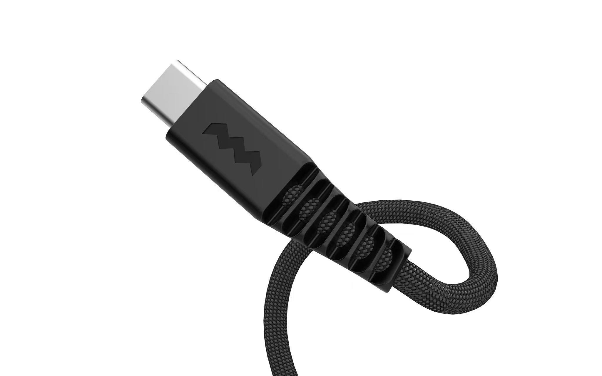 SoSkild USB-C naar USB-C kabel gevlochten 1,5 m 240W zwart