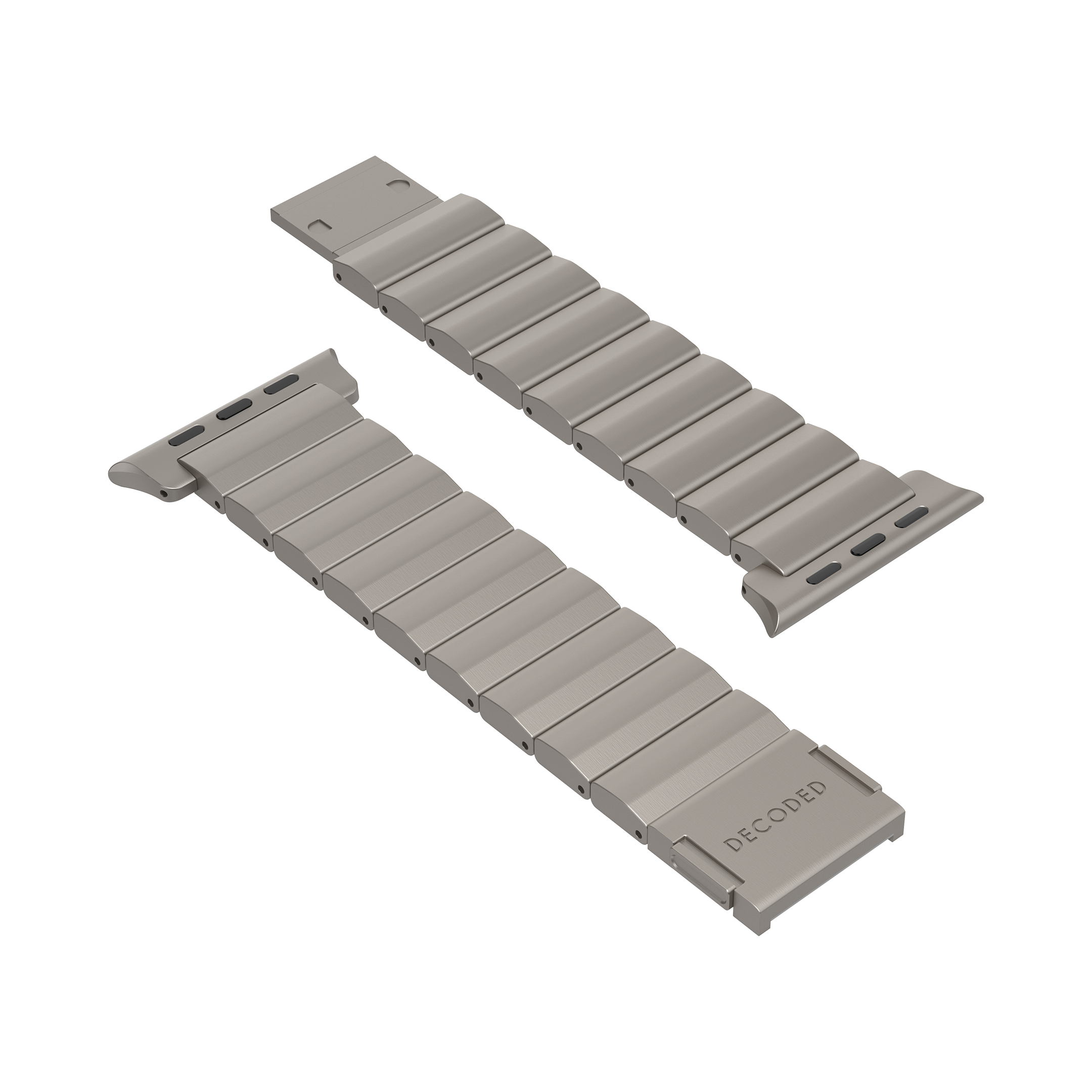 Decoded Titanium Traction bandje voor Apple Watch (Ultra 1/2) 44/45/46/49 mm titanium