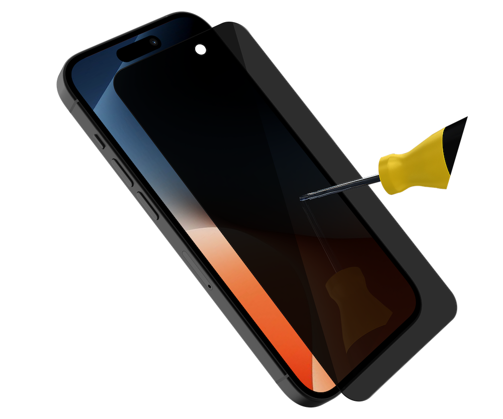 BeHello iPhone 16 / 15 Privacy glass screenprotector