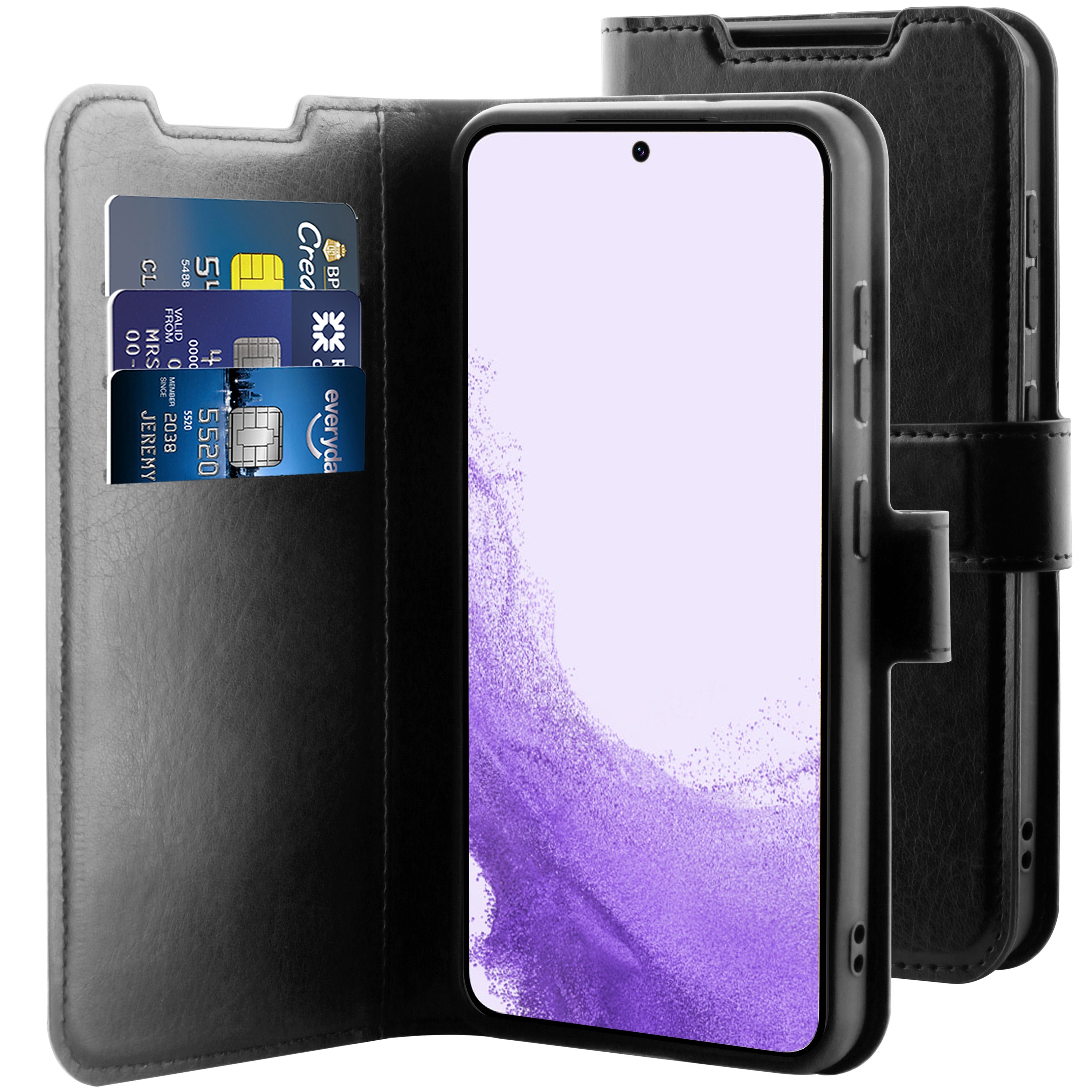 BeHello Samsung Galaxy S23 Gel wallet case zwart