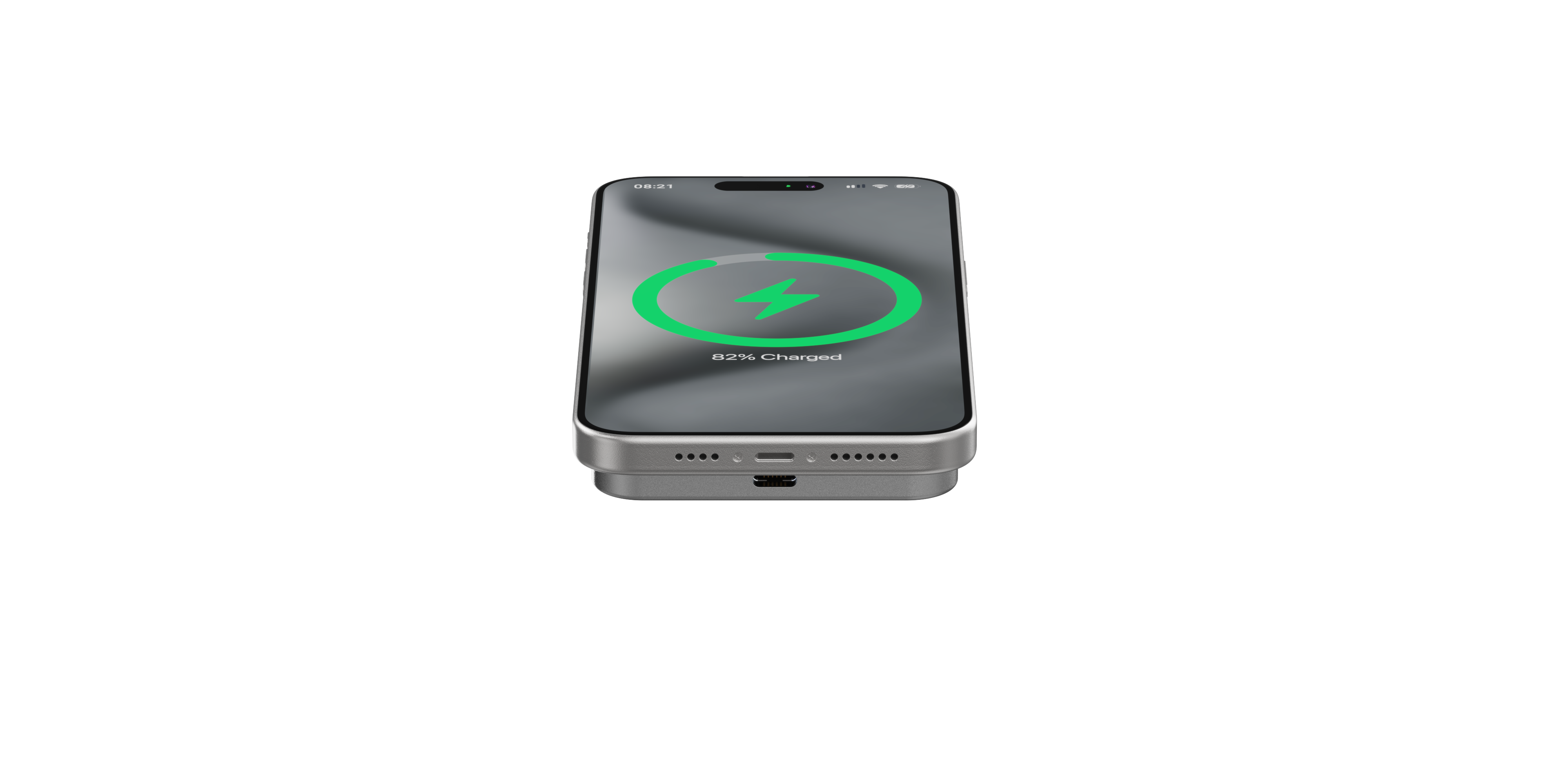 LINQ Draadloze powerbank met magnetische ring 5.000mAh grijs