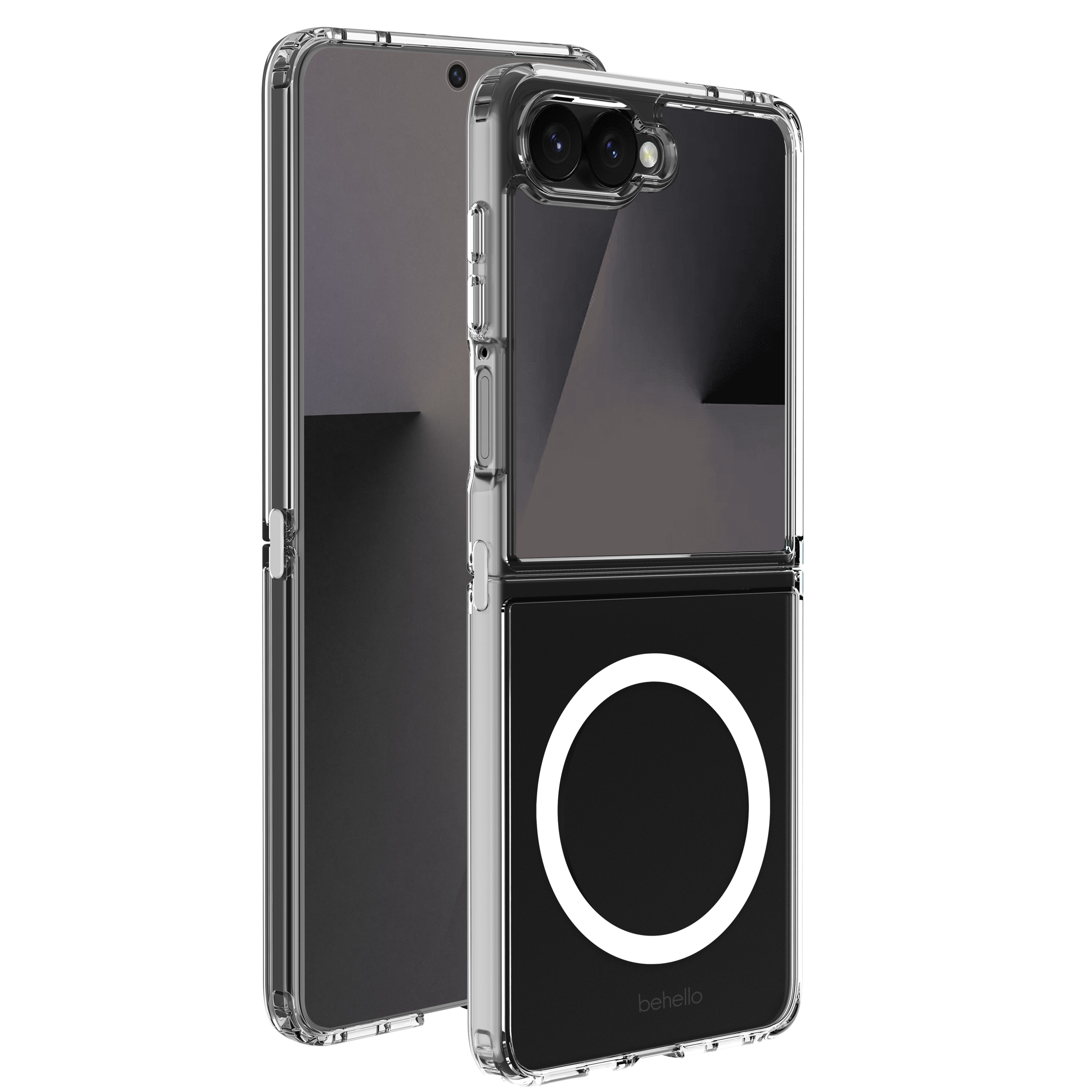 BeHello Samsung Galaxy Z Flip8 Clear magnetic case transparant
